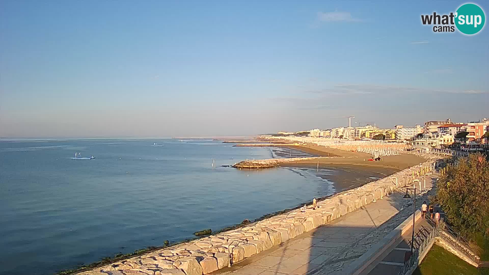Webcam Caorle Ponente – Blick von Marinai di Caorle