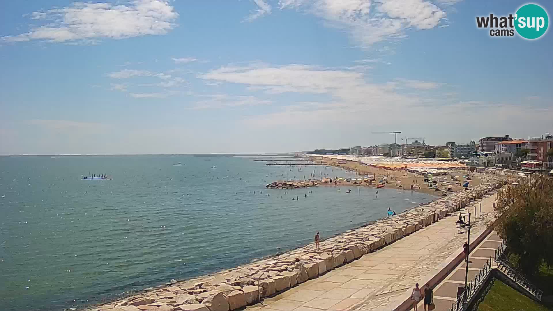 Webcam Caorle Ponente – Vue depuis les Marinai di Caorle