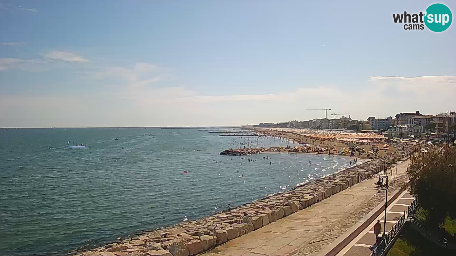 Webcam Caorle Ponente – Vue depuis les Marinai di Caorle