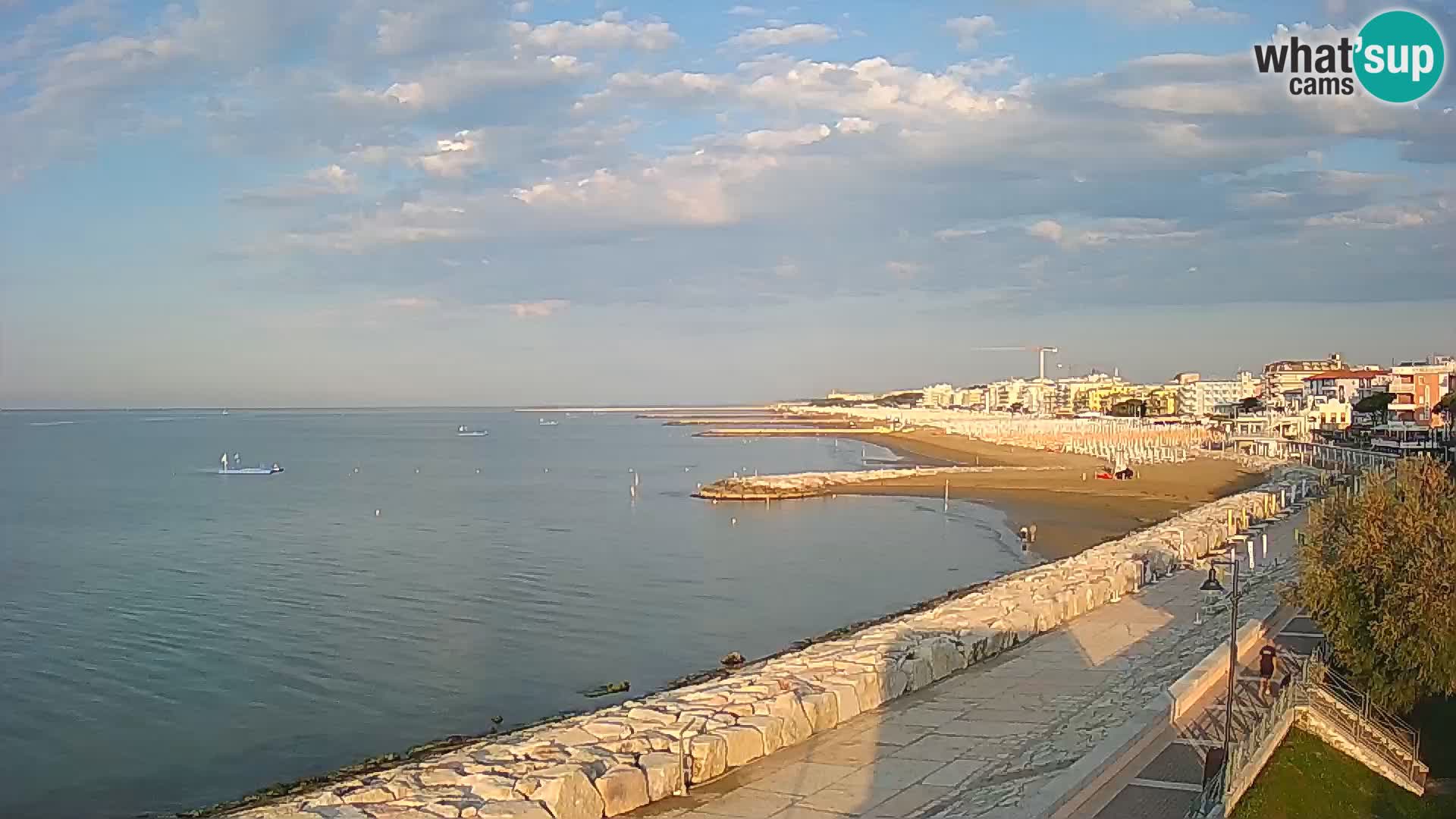Webcam Caorle Ponente – Blick von Marinai di Caorle