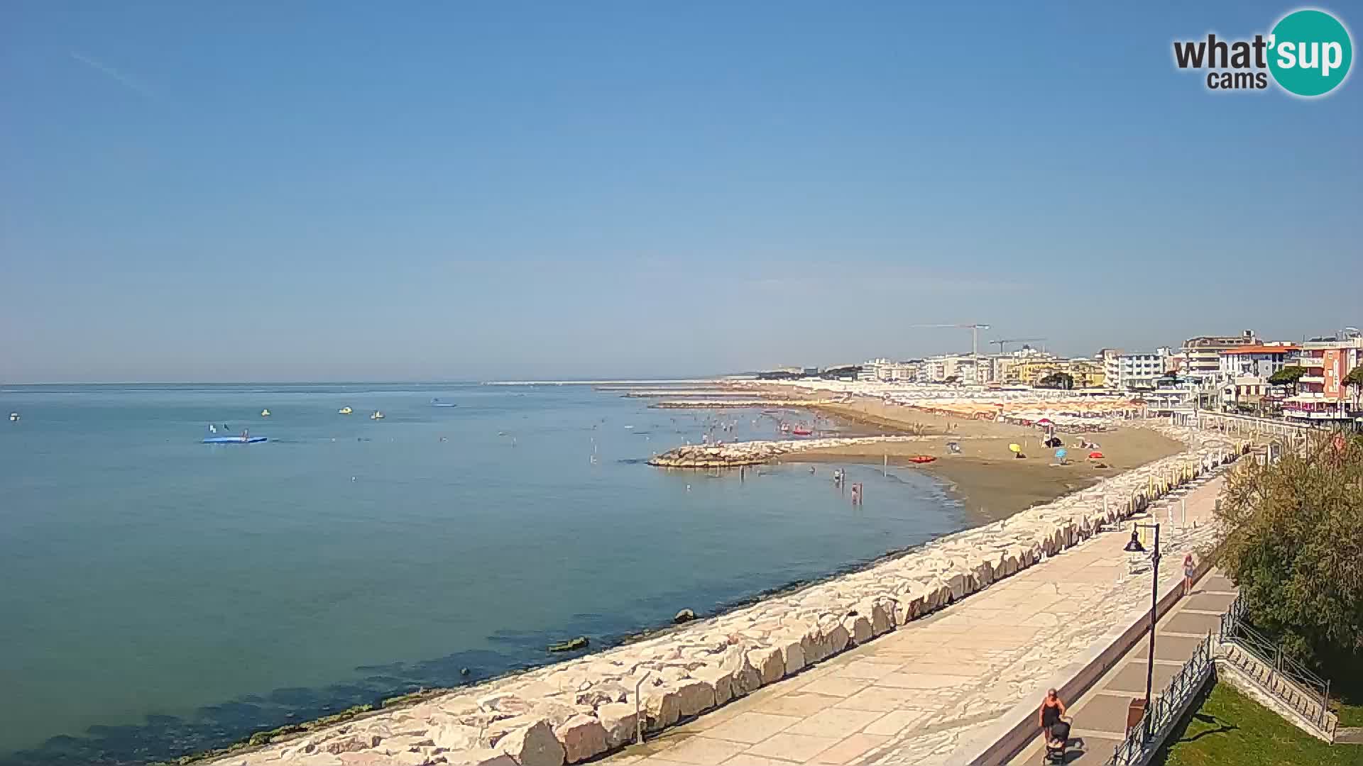 Webcam Caorle Ponente – Vue depuis les Marinai di Caorle
