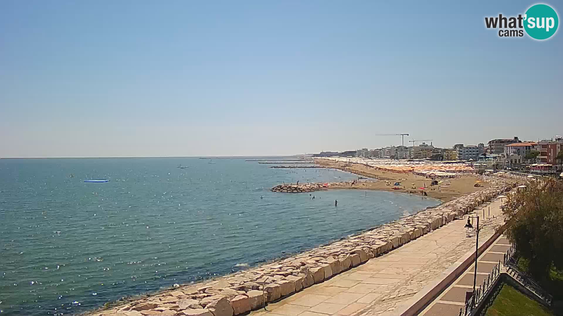 Webcam Caorle Ponente – Blick von Marinai di Caorle