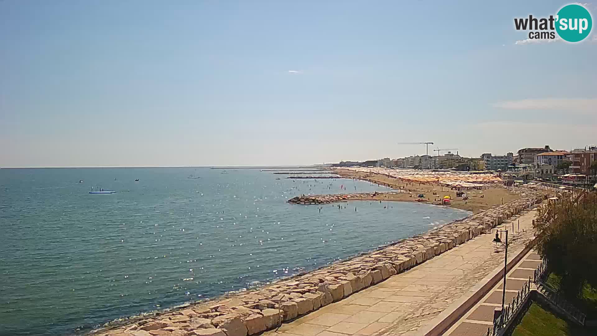 Webcam Caorle Ponente – Blick von Marinai di Caorle