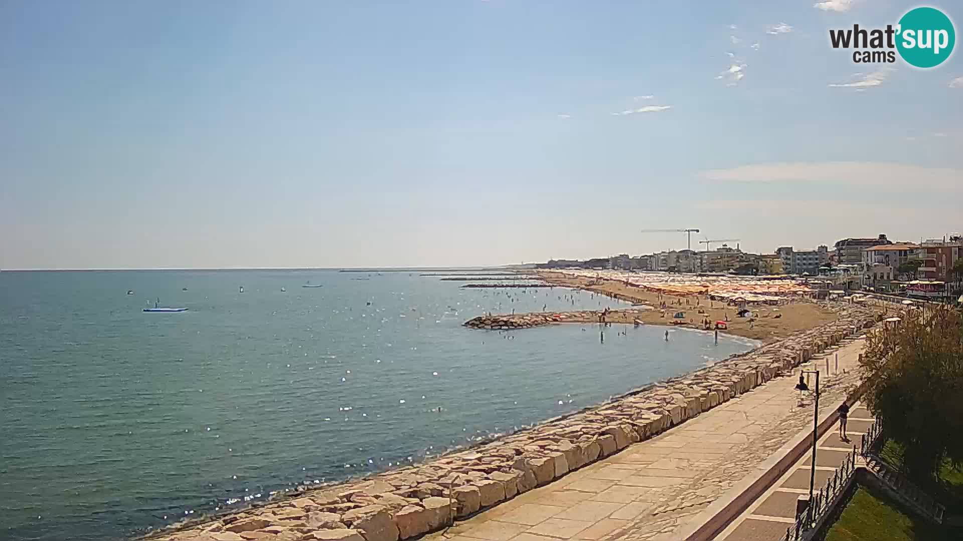 Webcam Caorle Ponente – Blick von Marinai di Caorle