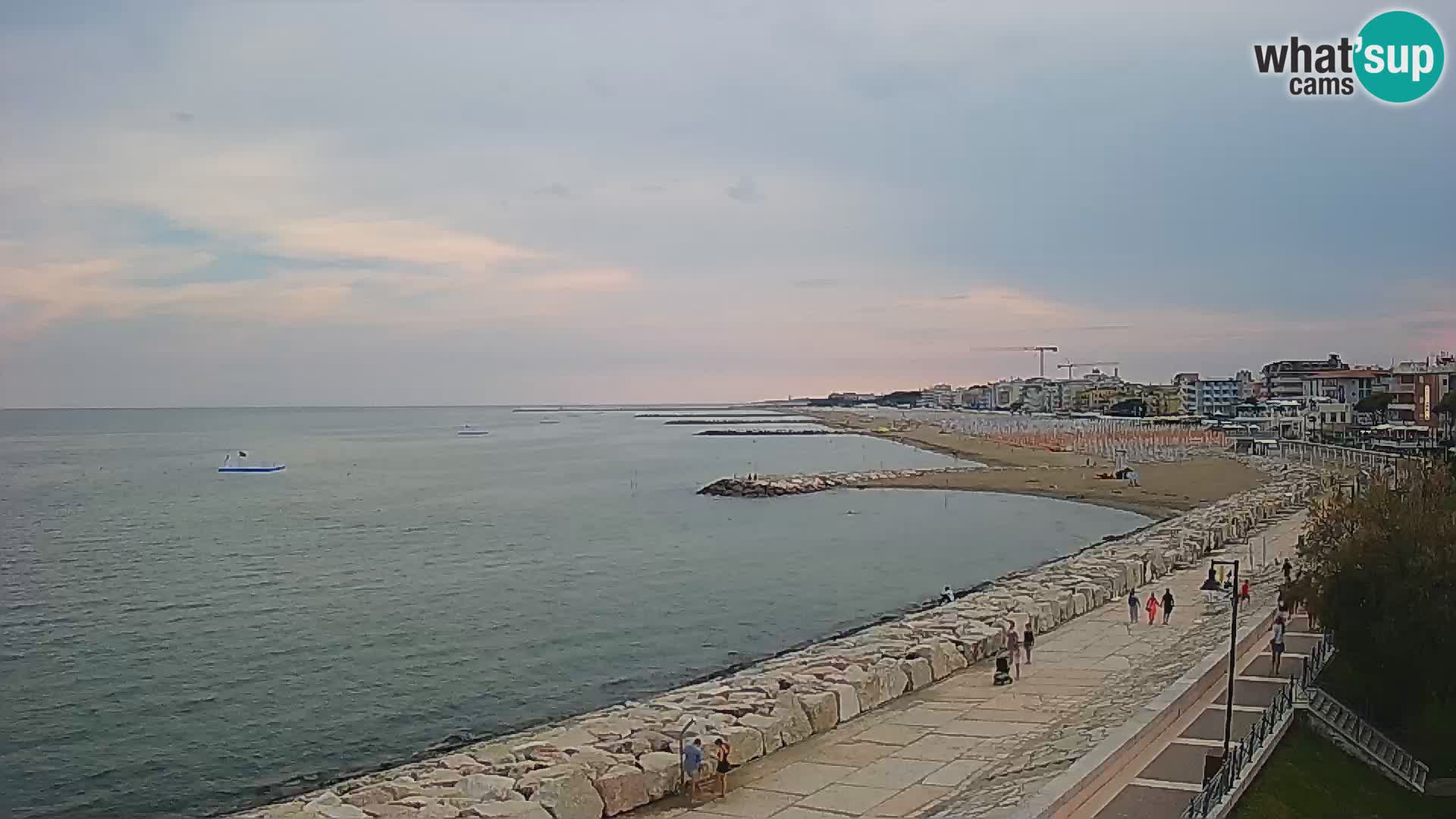 Webcam Caorle Ponente – Vue depuis les Marinai di Caorle