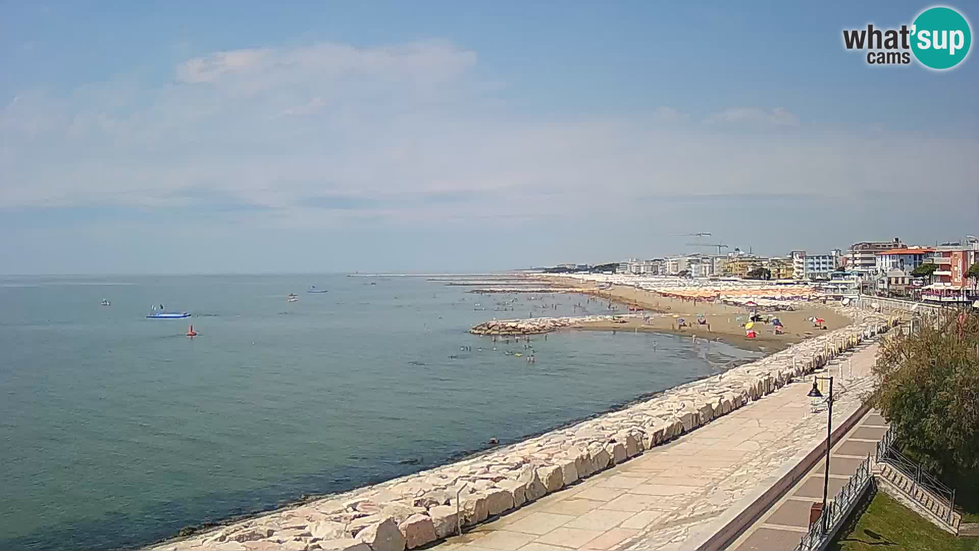 Webcam Caorle Ponente – Blick von Marinai di Caorle