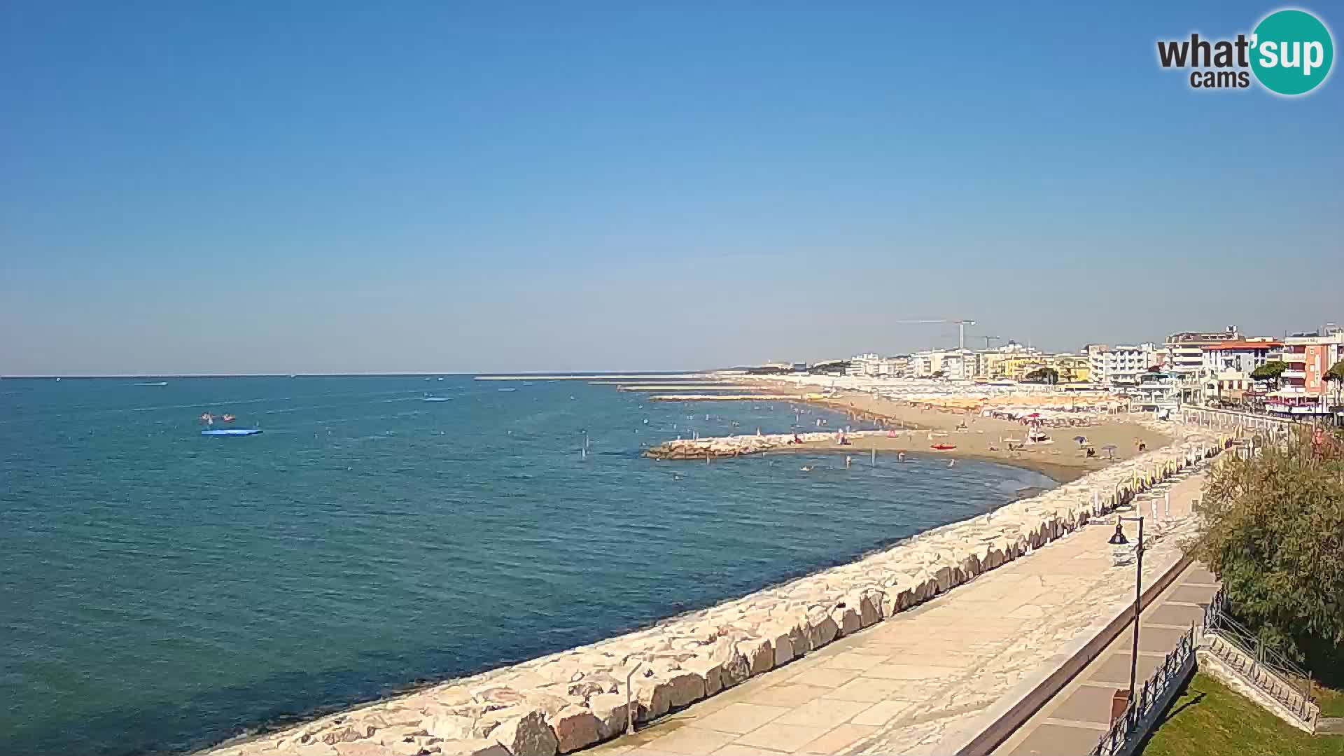 Webcam Caorle Ponente – Vue depuis les Marinai di Caorle
