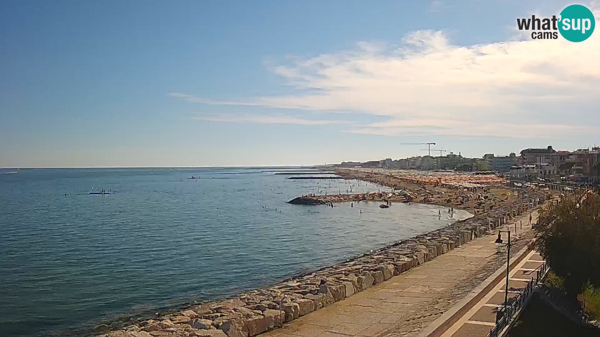 Webcam Caorle Ponente – Vue depuis les Marinai di Caorle