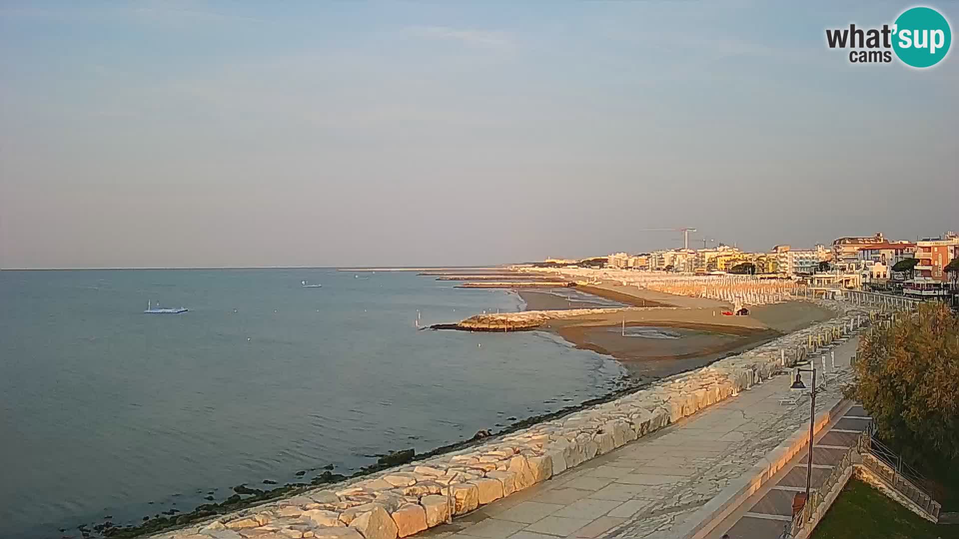 Webcam Caorle Ponente – Vue depuis les Marinai di Caorle