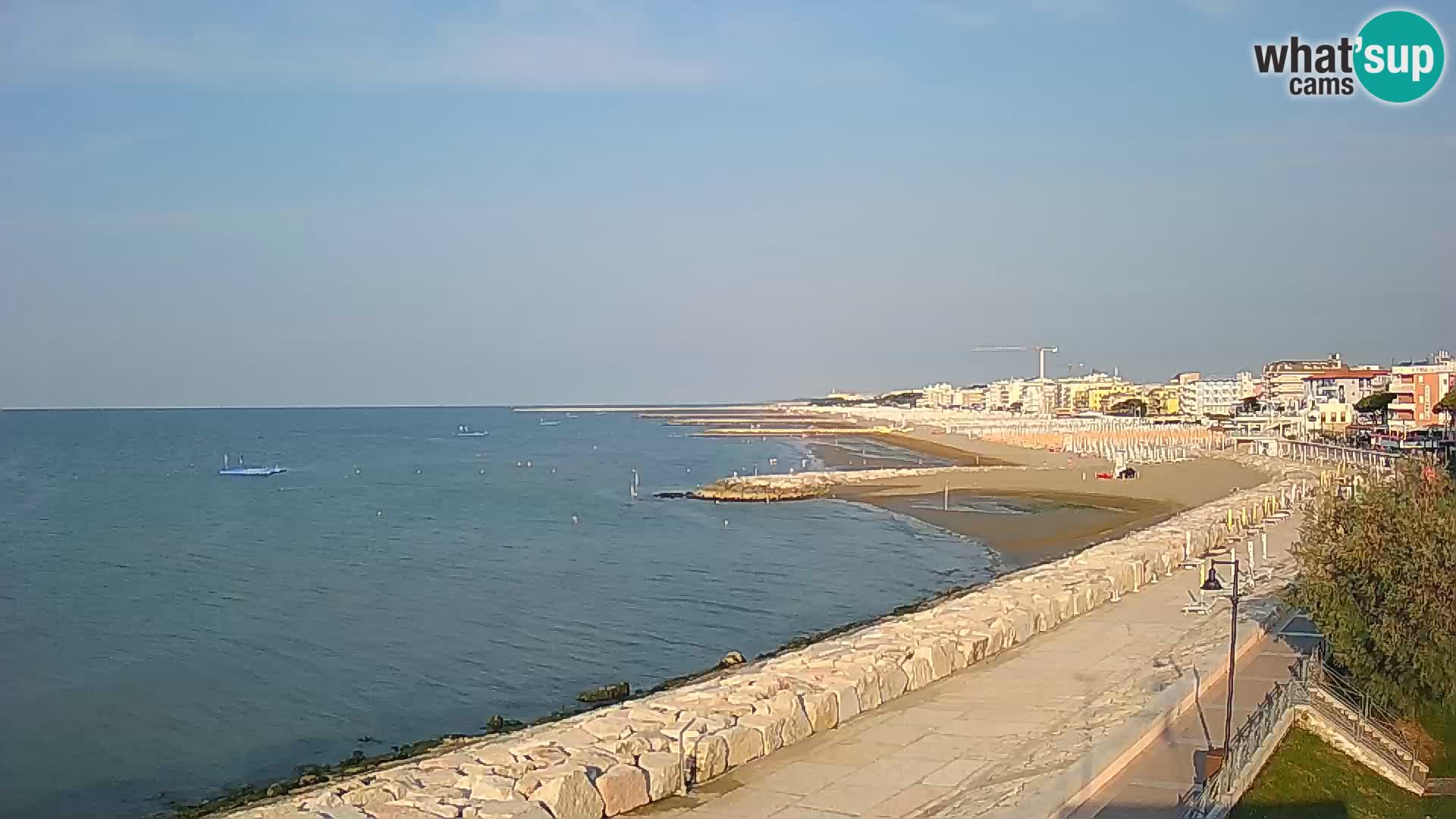 Webcam Caorle Ponente – Vue depuis les Marinai di Caorle