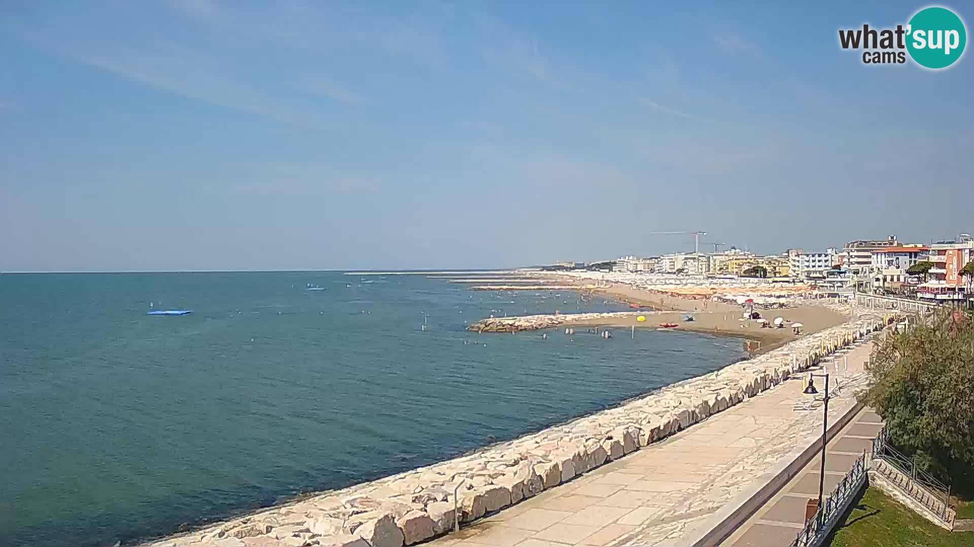 Webcam Caorle Ponente – Blick von Marinai di Caorle