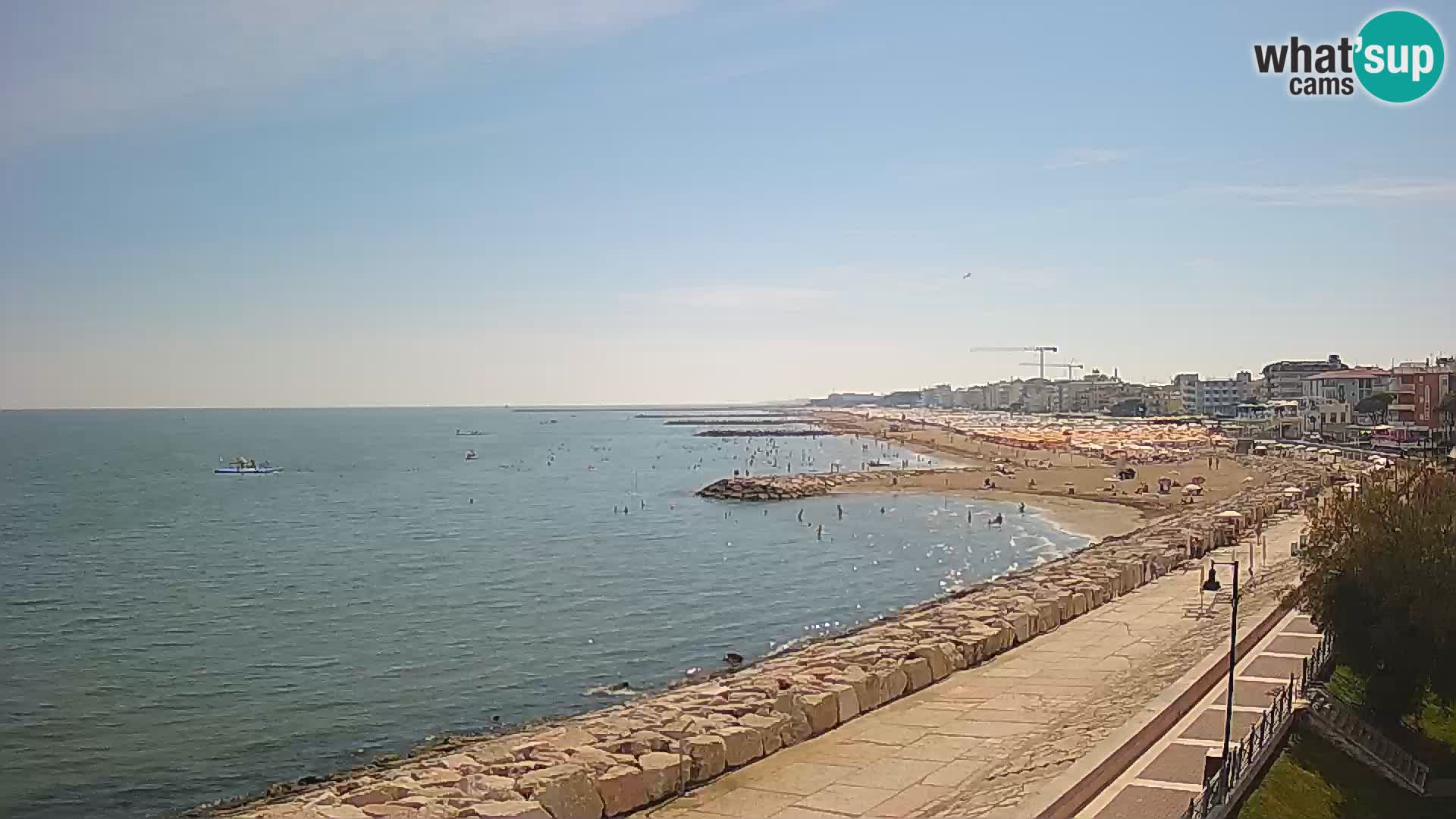 Webcam Caorle Ponente – Vue depuis les Marinai di Caorle