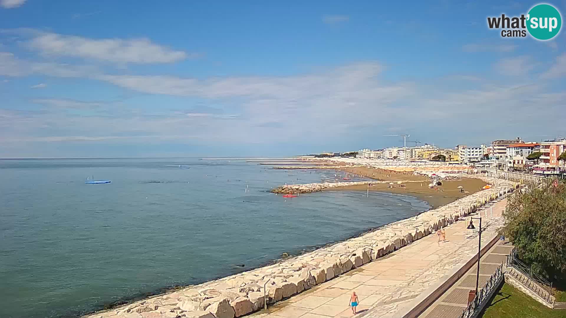 Webcam Caorle Ponente – Blick von Marinai di Caorle