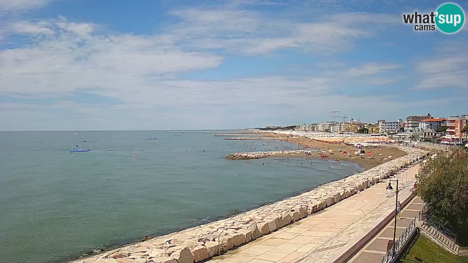 Webcam Caorle Ponente – Blick von Marinai di Caorle