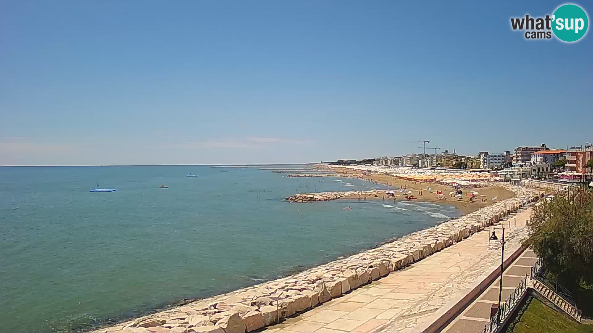 Webcam Caorle Ponente – Blick von Marinai di Caorle