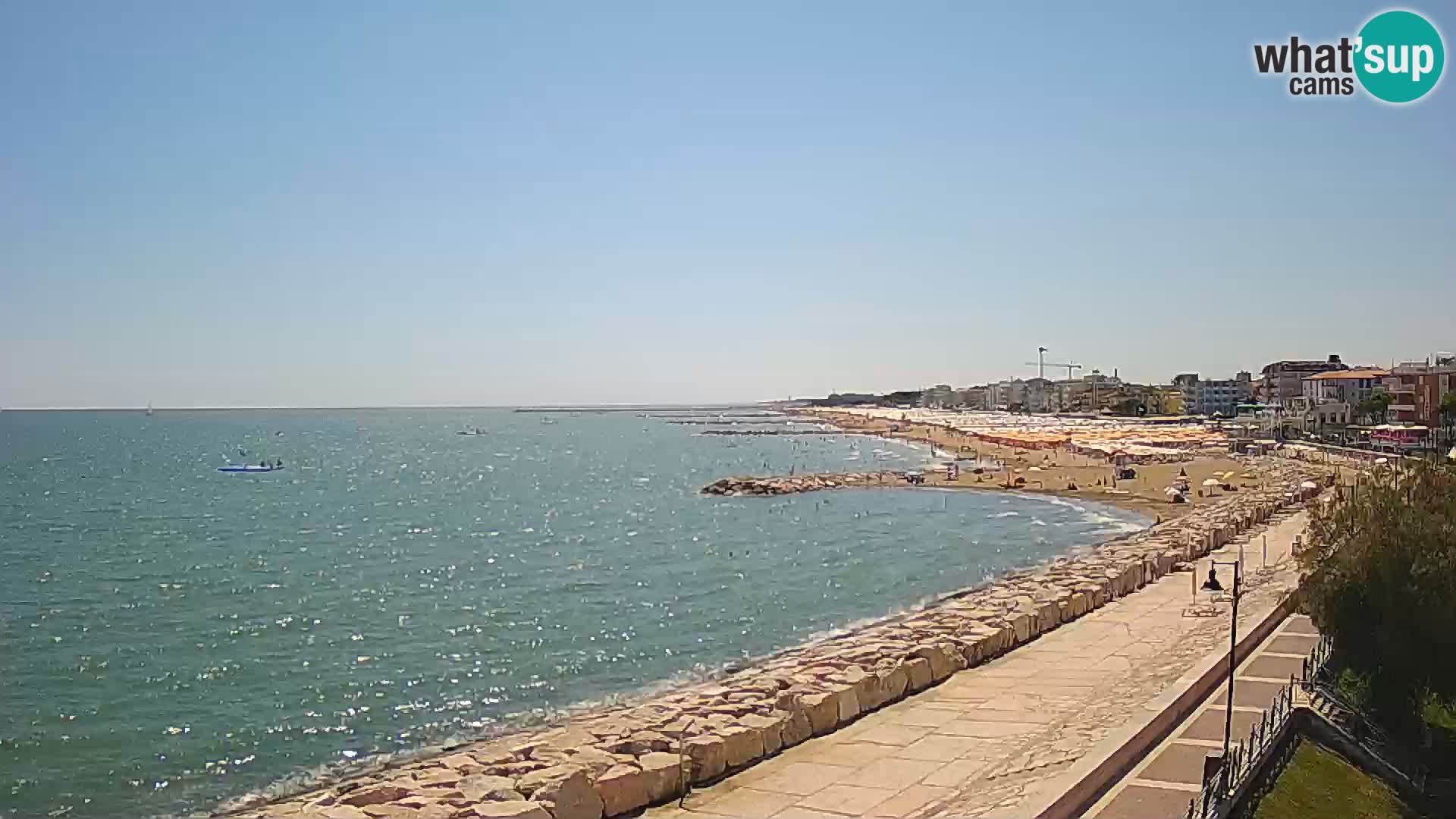 Webcam Caorle Ponente – Blick von Marinai di Caorle