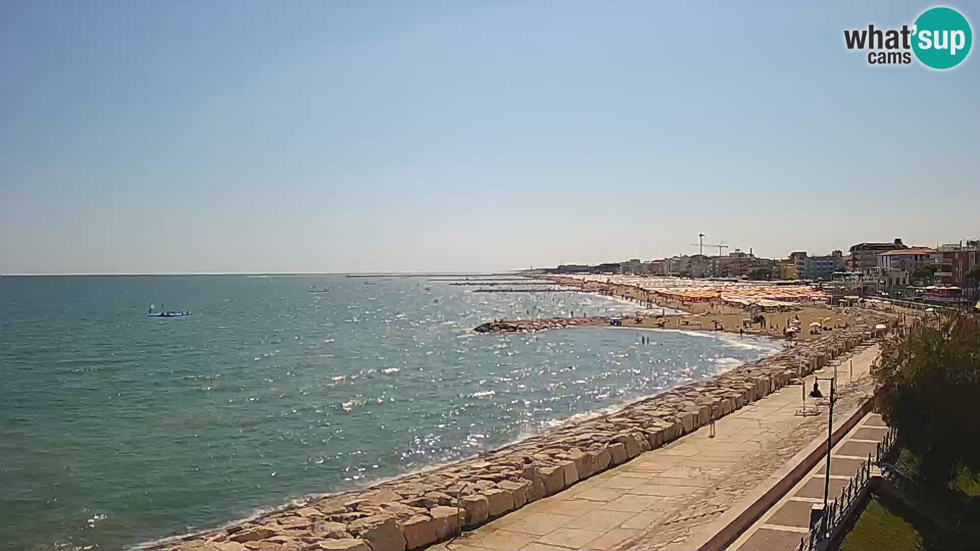 Webcam Caorle Ponente – Blick von Marinai di Caorle