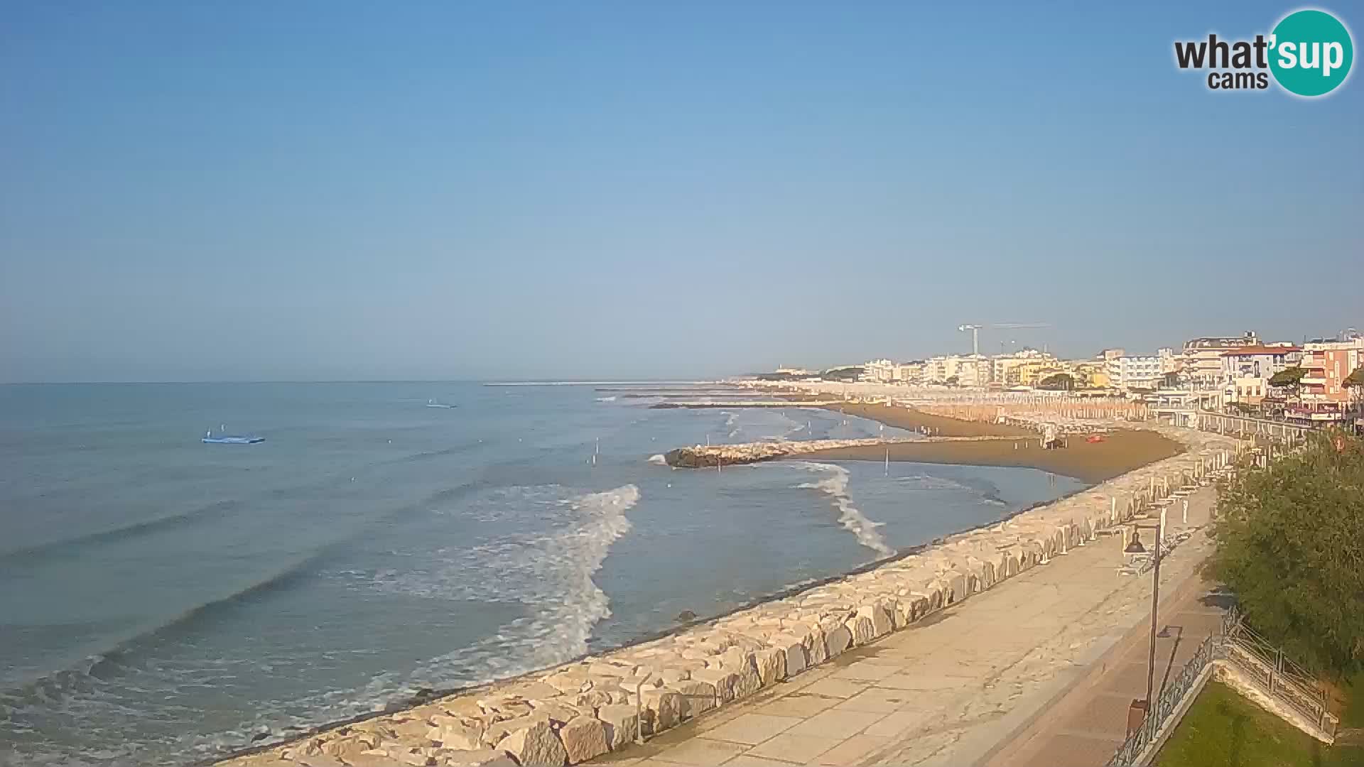 Webcam Caorle Ponente – Blick von Marinai di Caorle