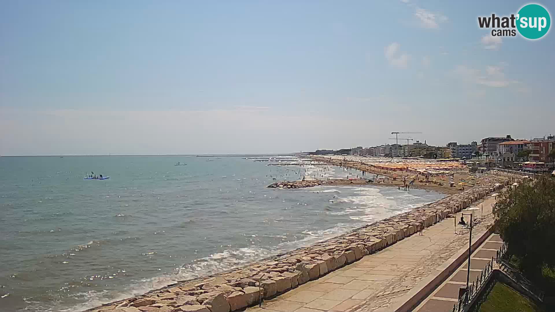 Webcam Caorle Ponente – Blick von Marinai di Caorle