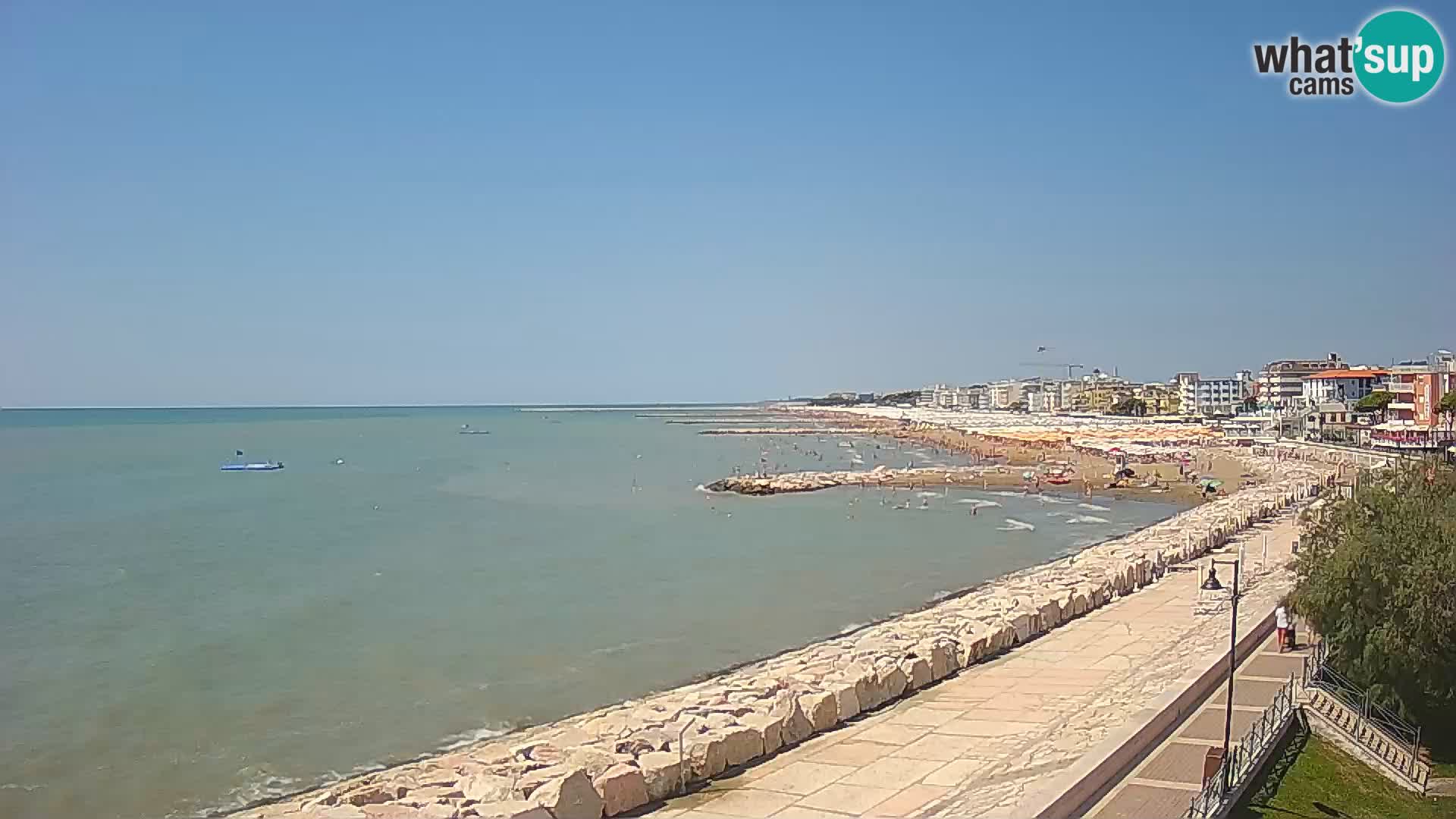 Webcam Caorle Ponente – Vue depuis les Marinai di Caorle