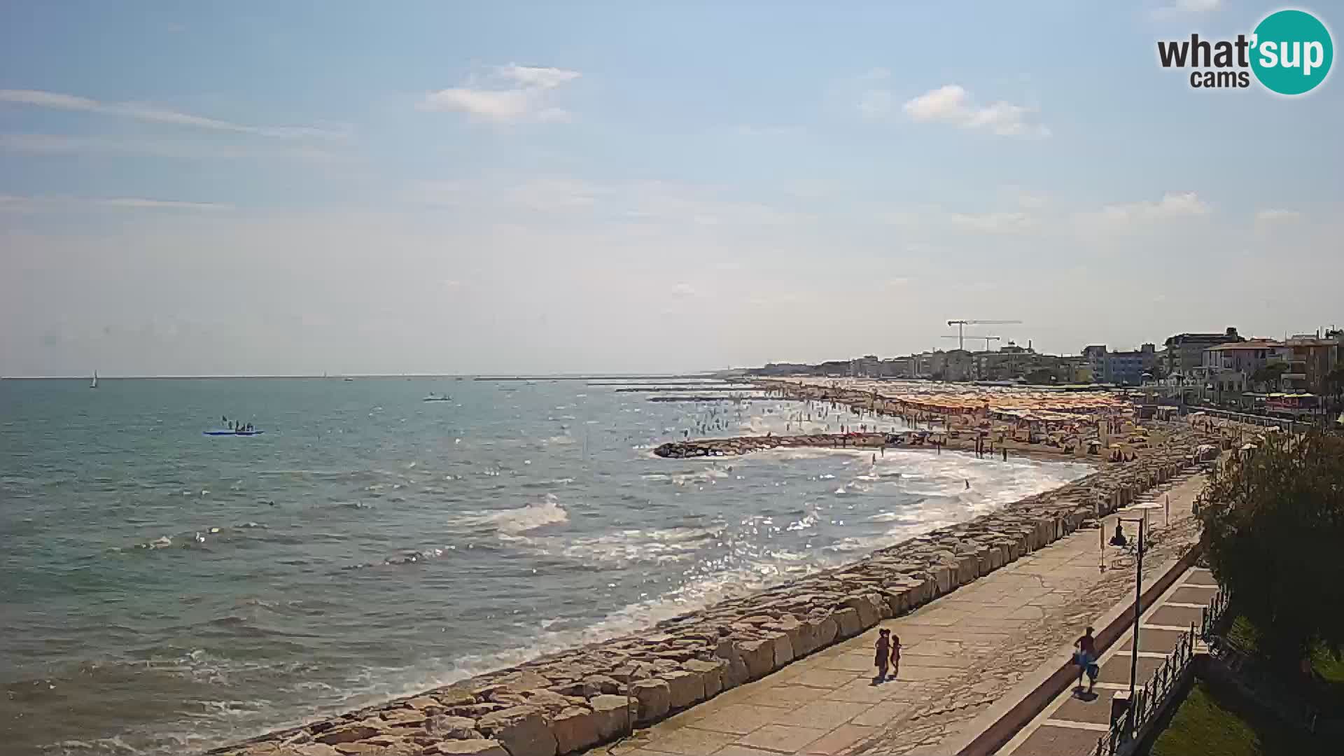 Webcam Caorle Ponente – Blick von Marinai di Caorle
