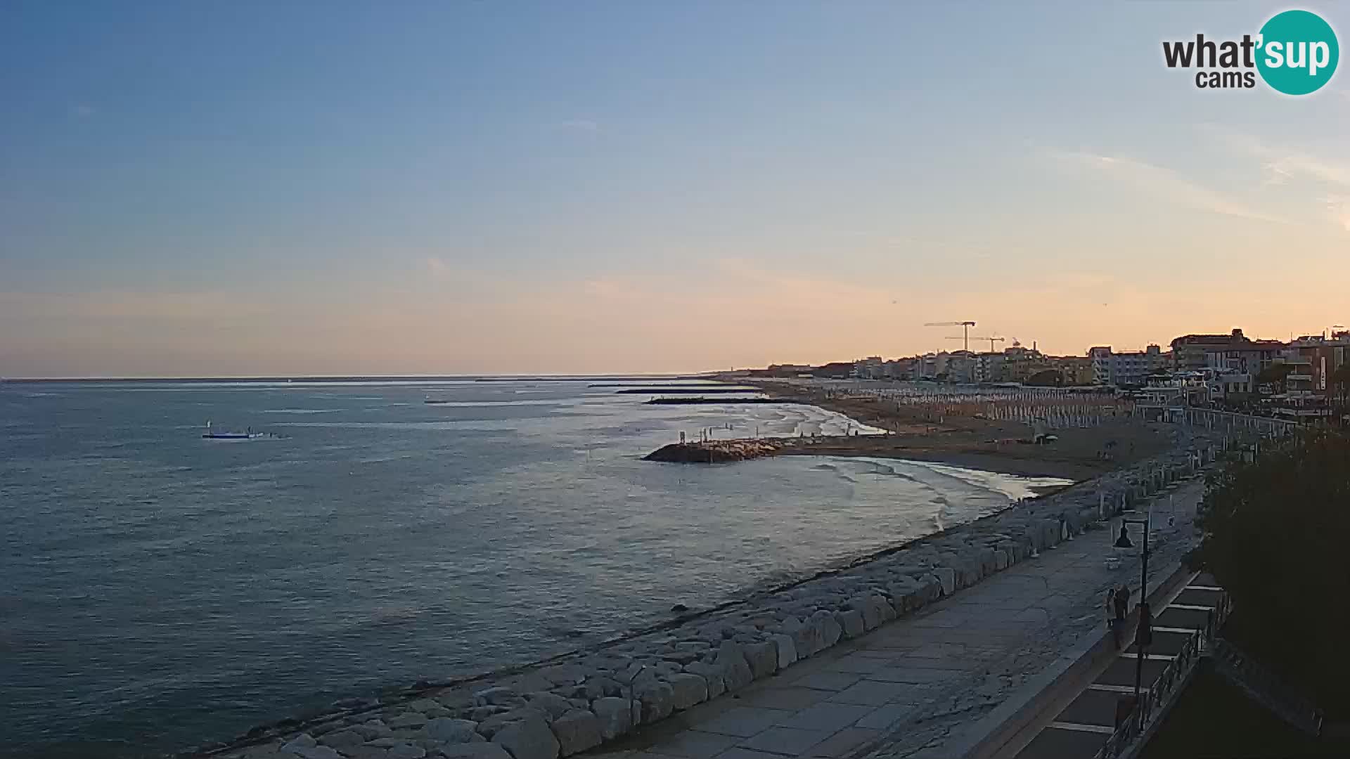 Webcam Caorle Ponente – Blick von Marinai di Caorle