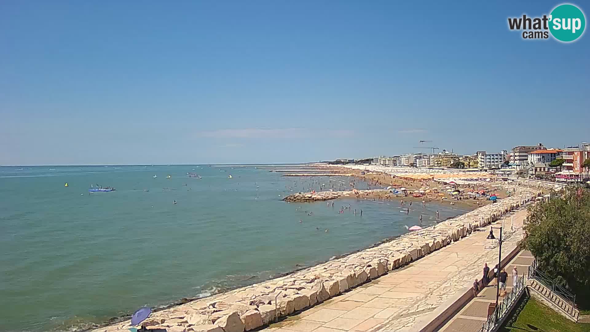 Webcam Caorle Ponente – Vue depuis les Marinai di Caorle