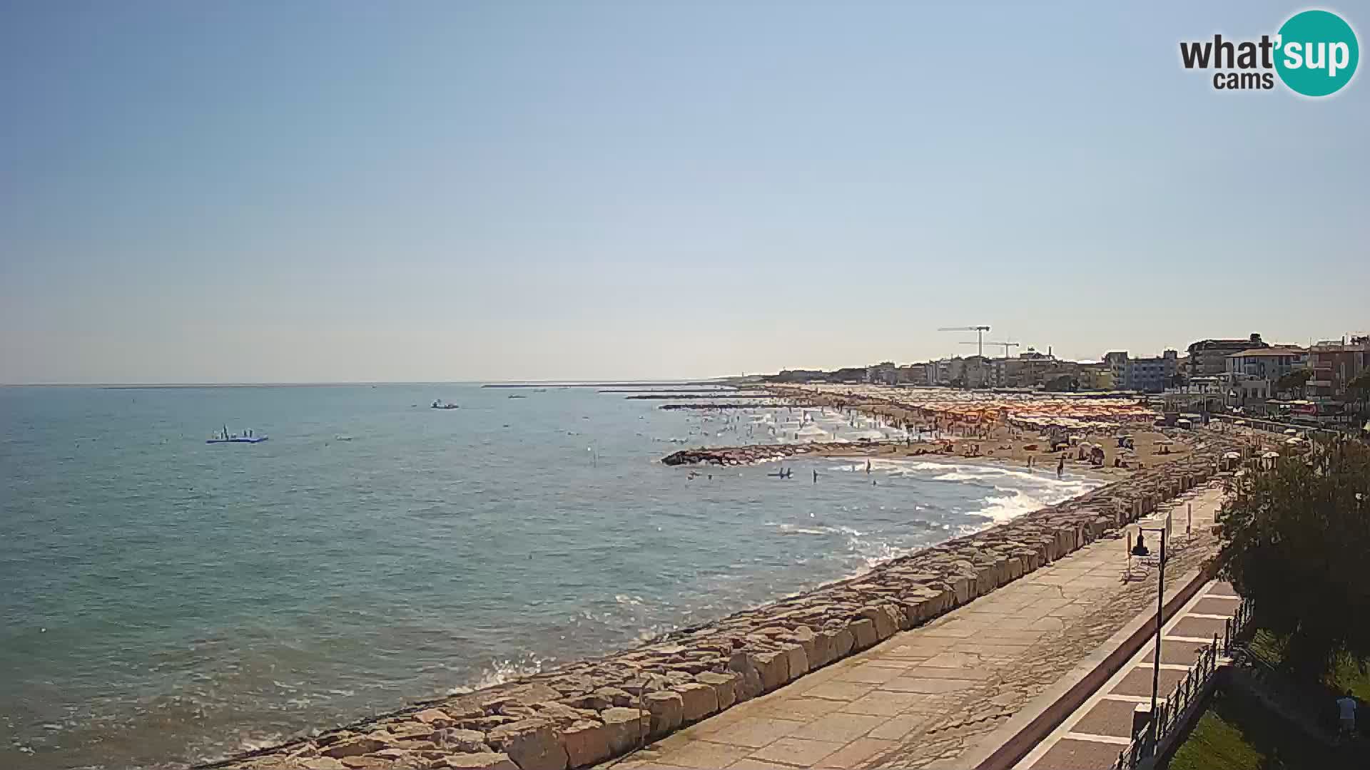 Webcam Caorle Ponente – Vue depuis les Marinai di Caorle