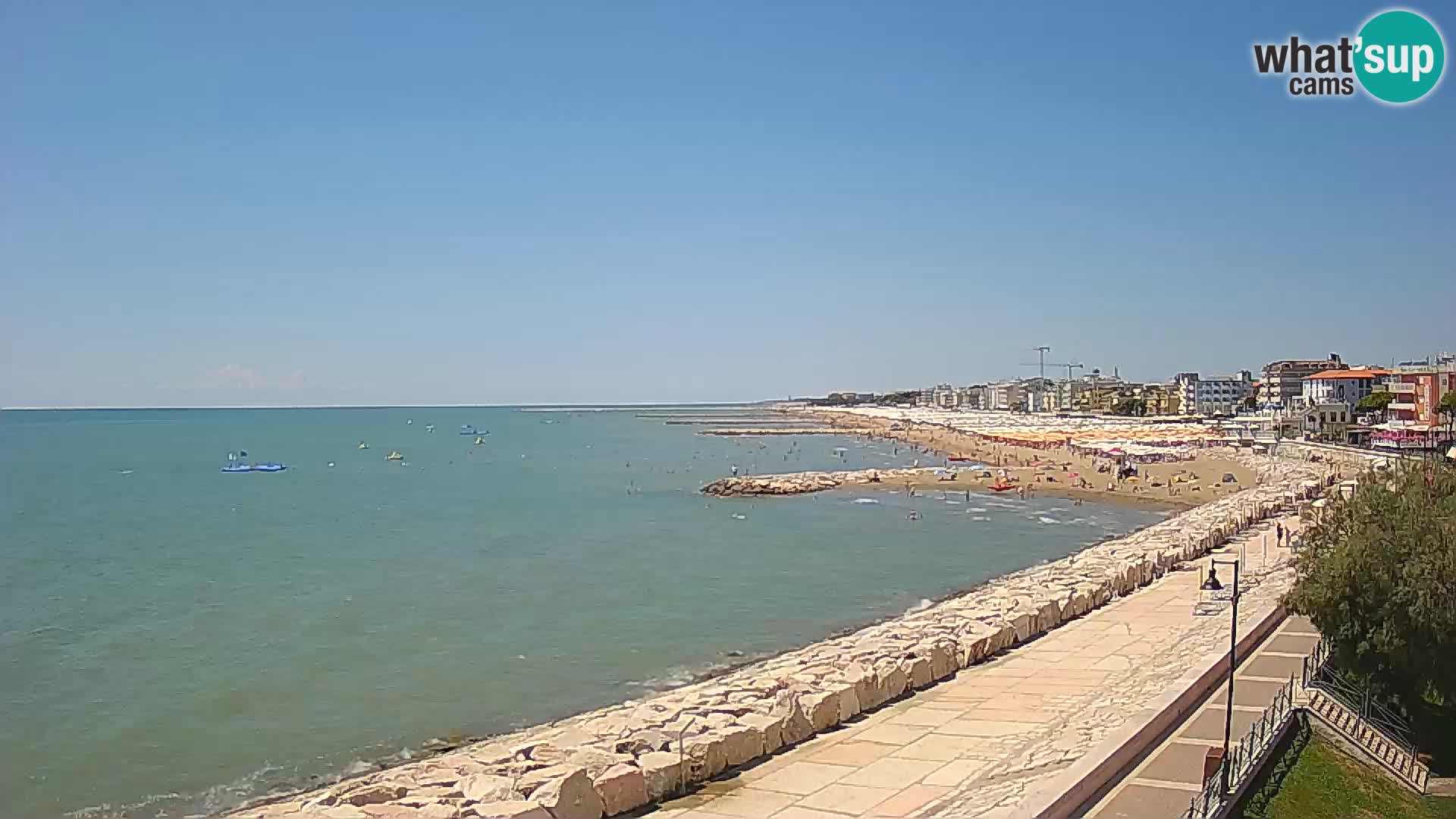 Webcam Caorle Ponente – Vue depuis les Marinai di Caorle