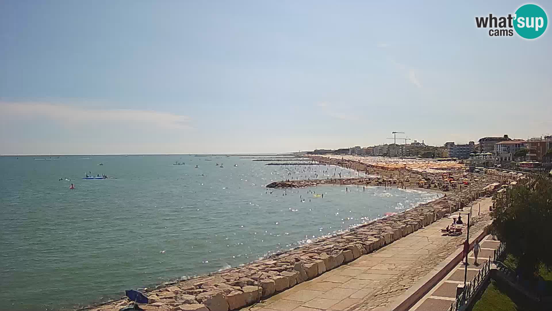 Webcam Caorle Ponente – Blick von Marinai di Caorle