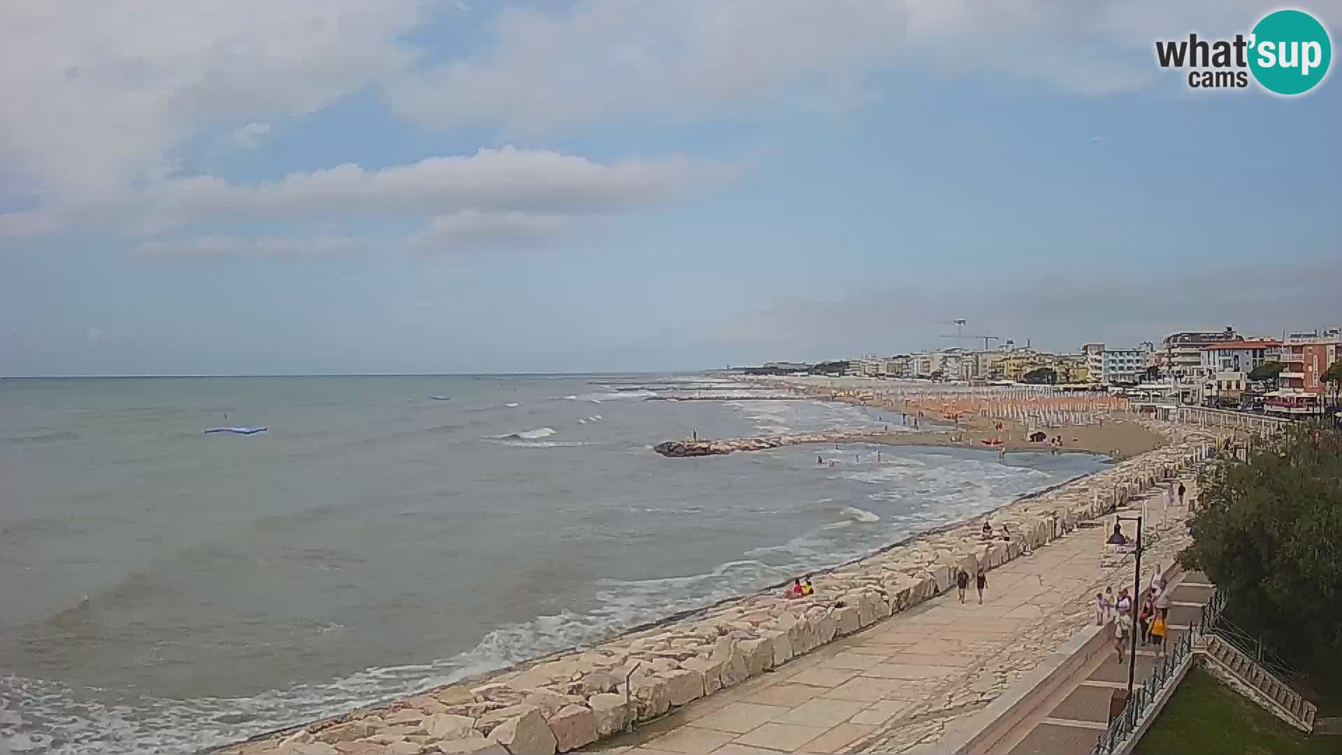 Webcam Caorle Ponente – Blick von Marinai di Caorle