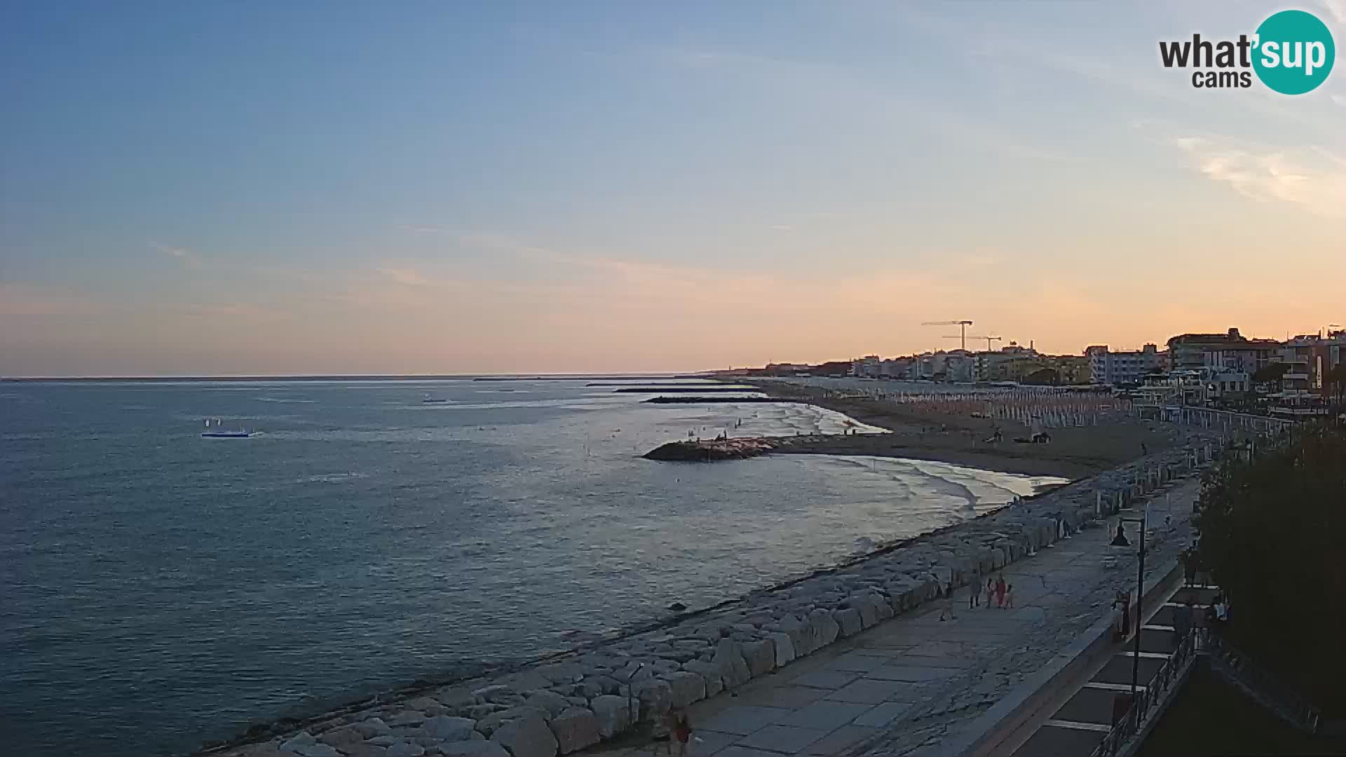 Webcam Caorle Ponente – Blick von Marinai di Caorle