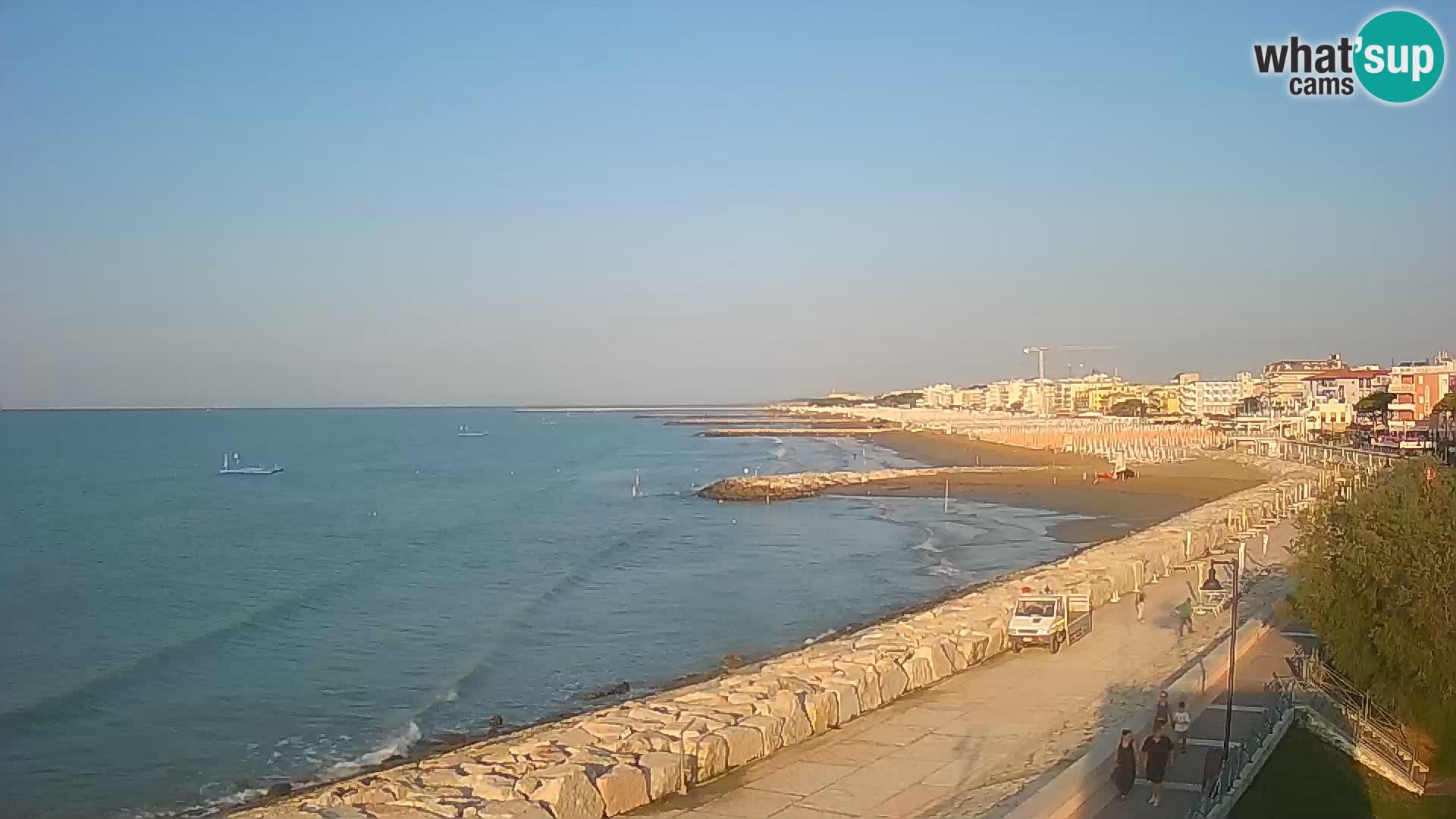 Webcam Caorle Ponente – Vue depuis les Marinai di Caorle