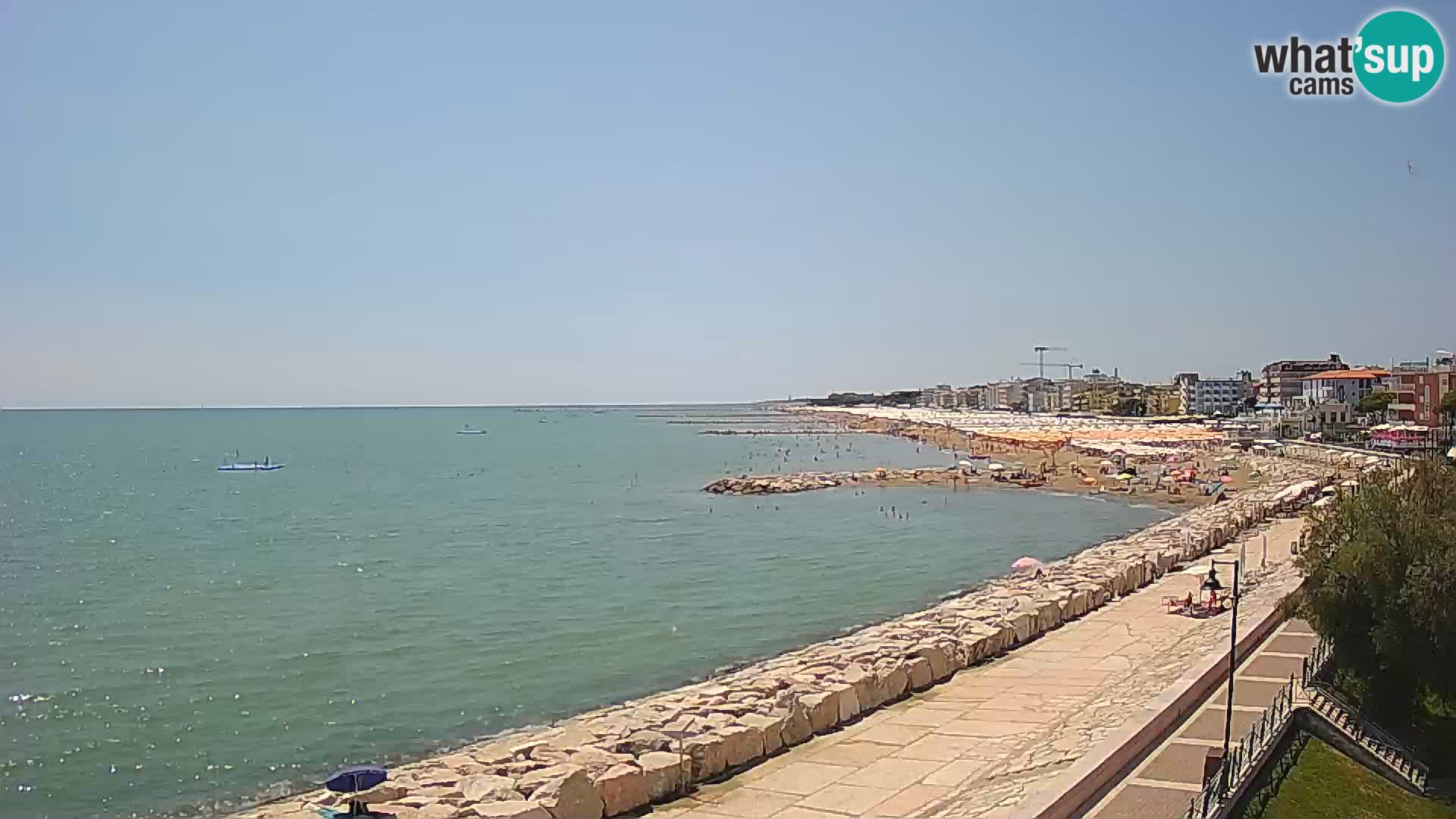 Webcam Caorle Ponente – Vue depuis les Marinai di Caorle