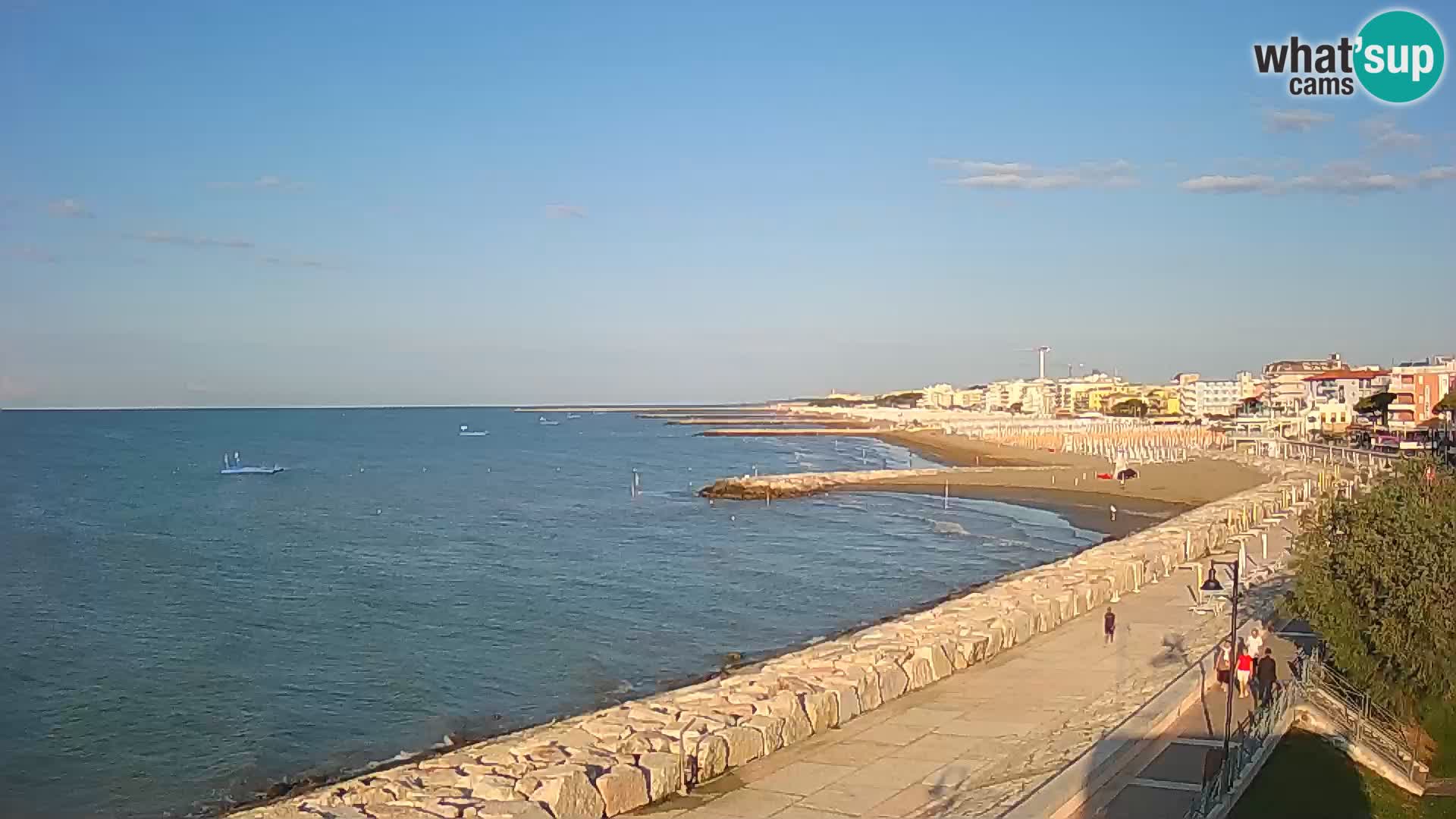 Webcam Caorle Ponente – Blick von Marinai di Caorle