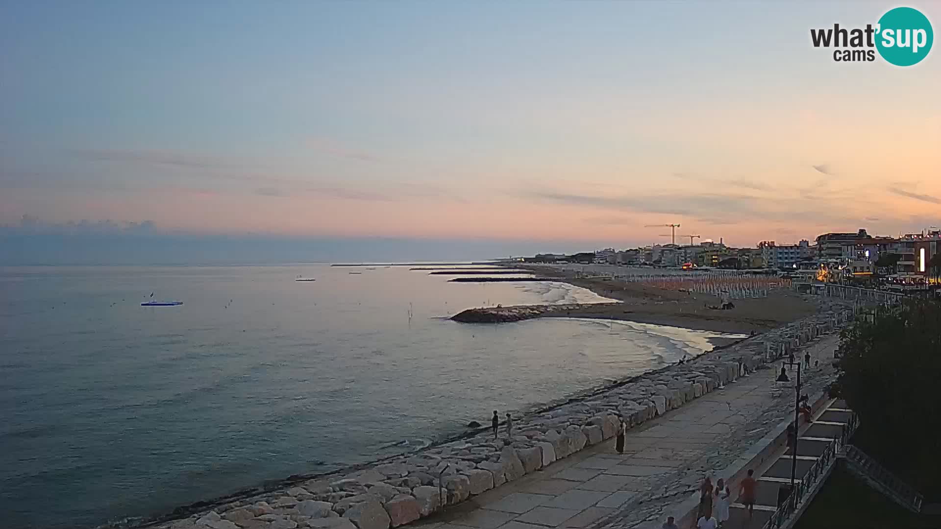 Webcam Caorle Ponente – Vue depuis les Marinai di Caorle