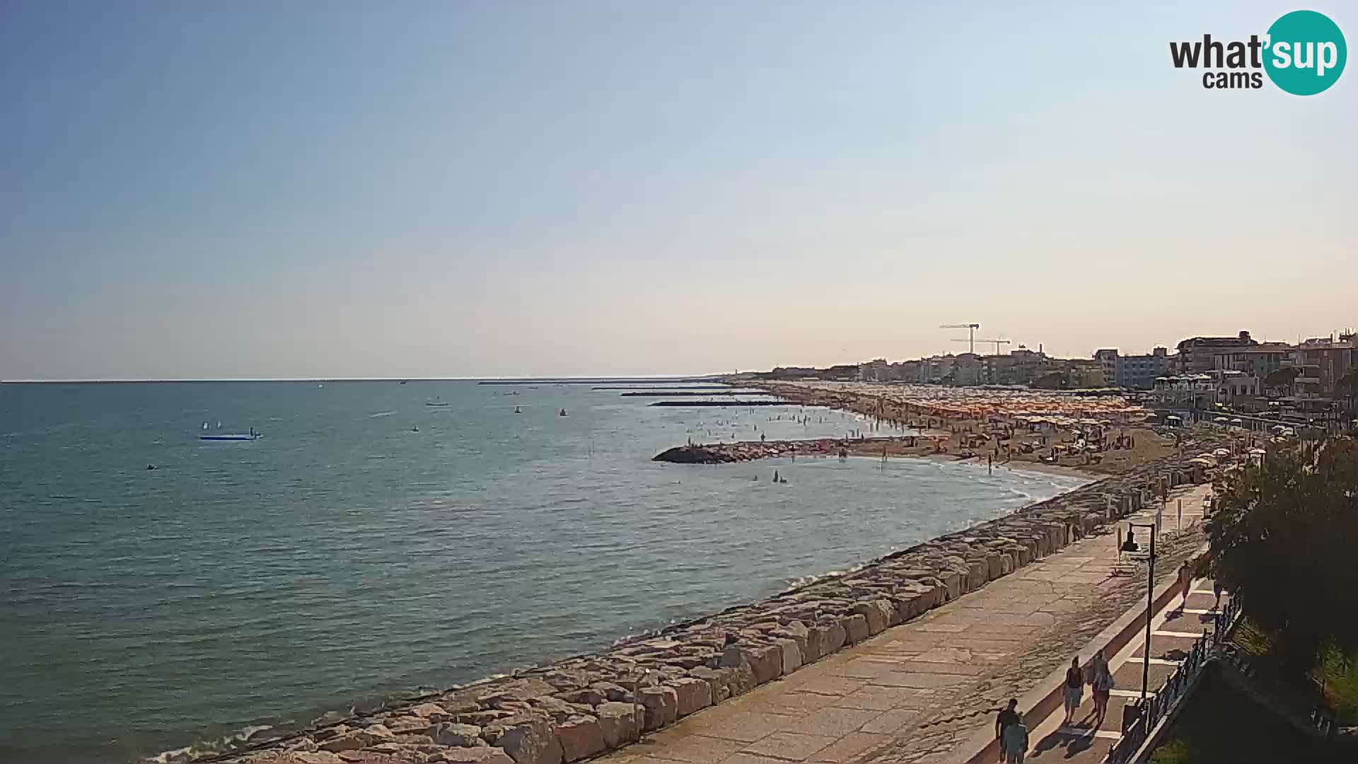 Webcam Caorle Ponente – Vue depuis les Marinai di Caorle