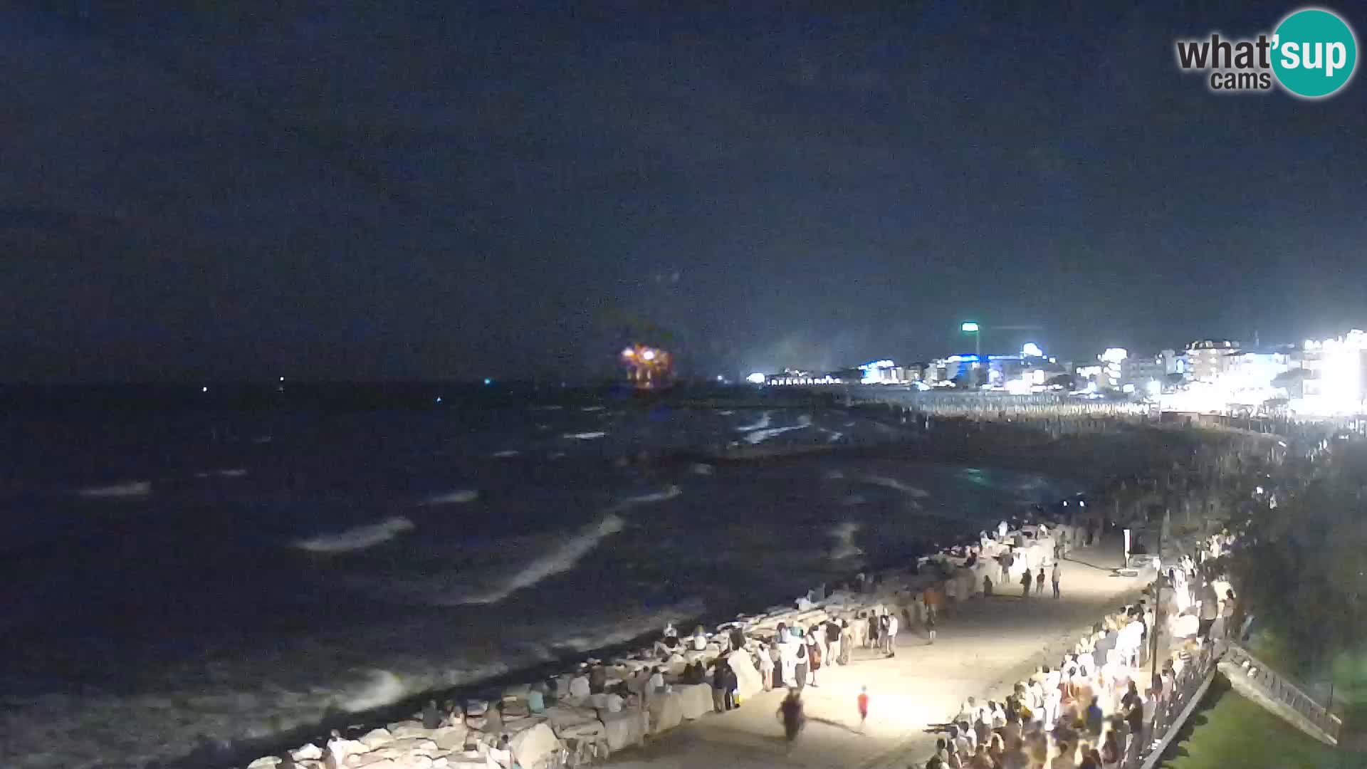 Webcam Caorle Ponente – Vue depuis les Marinai di Caorle