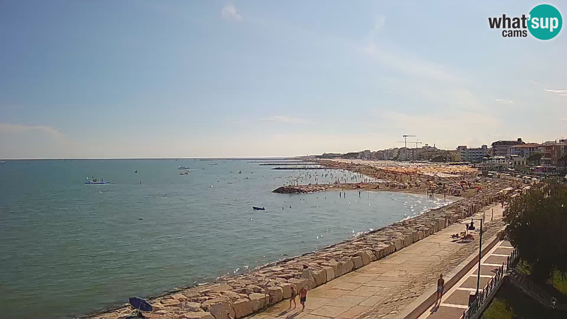 Webcam Caorle Ponente – Vue depuis les Marinai di Caorle