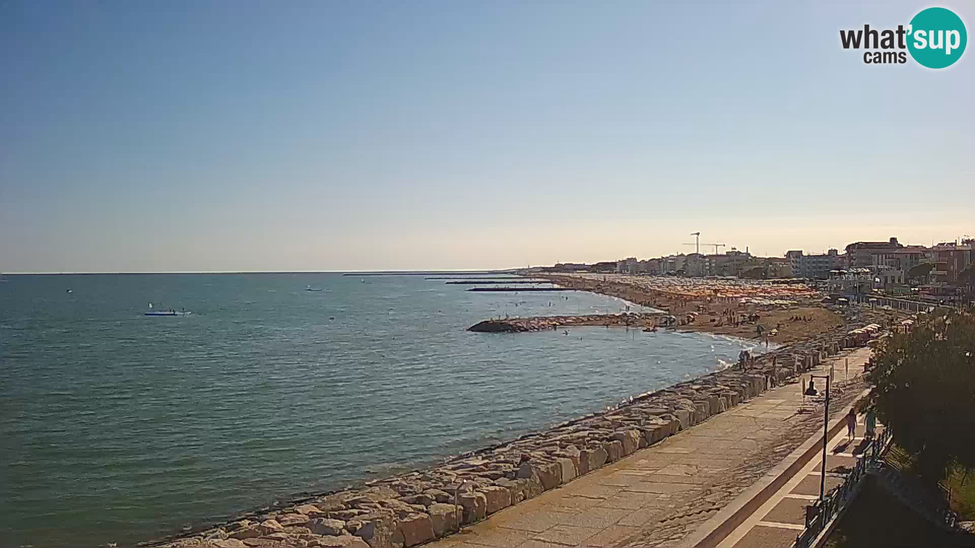 Webcam Caorle Ponente – Vue depuis les Marinai di Caorle