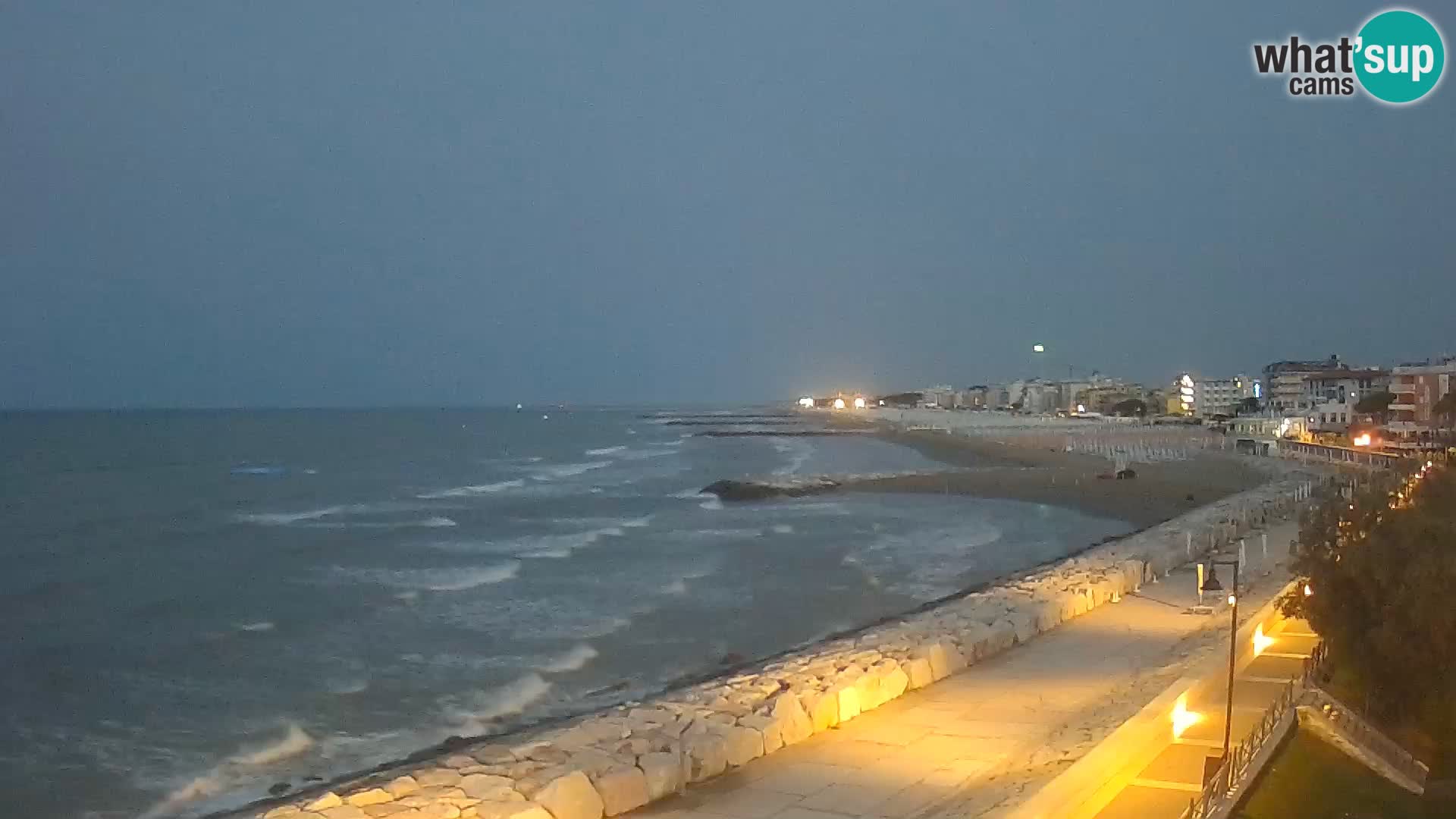 Webcam Caorle Ponente – Vue depuis les Marinai di Caorle