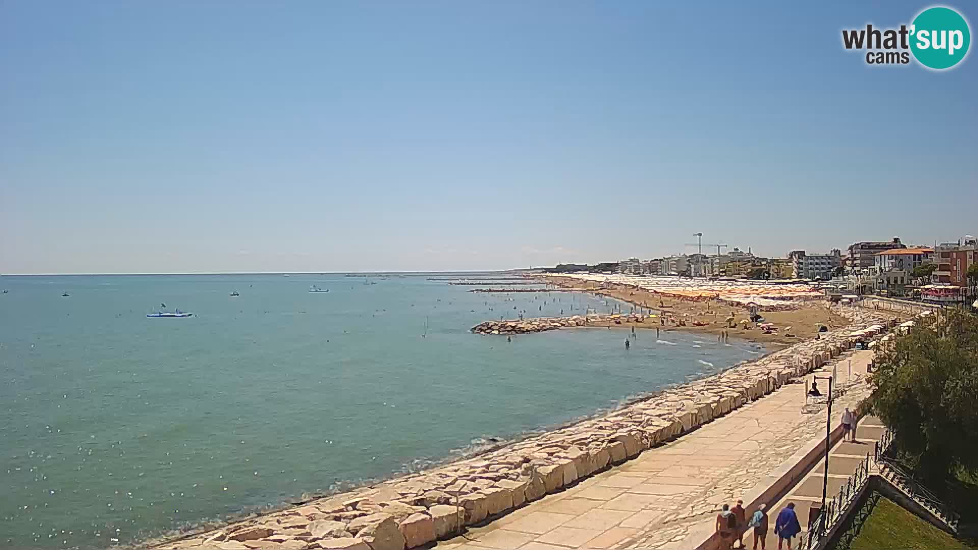 Webcam Caorle Ponente – Blick von Marinai di Caorle