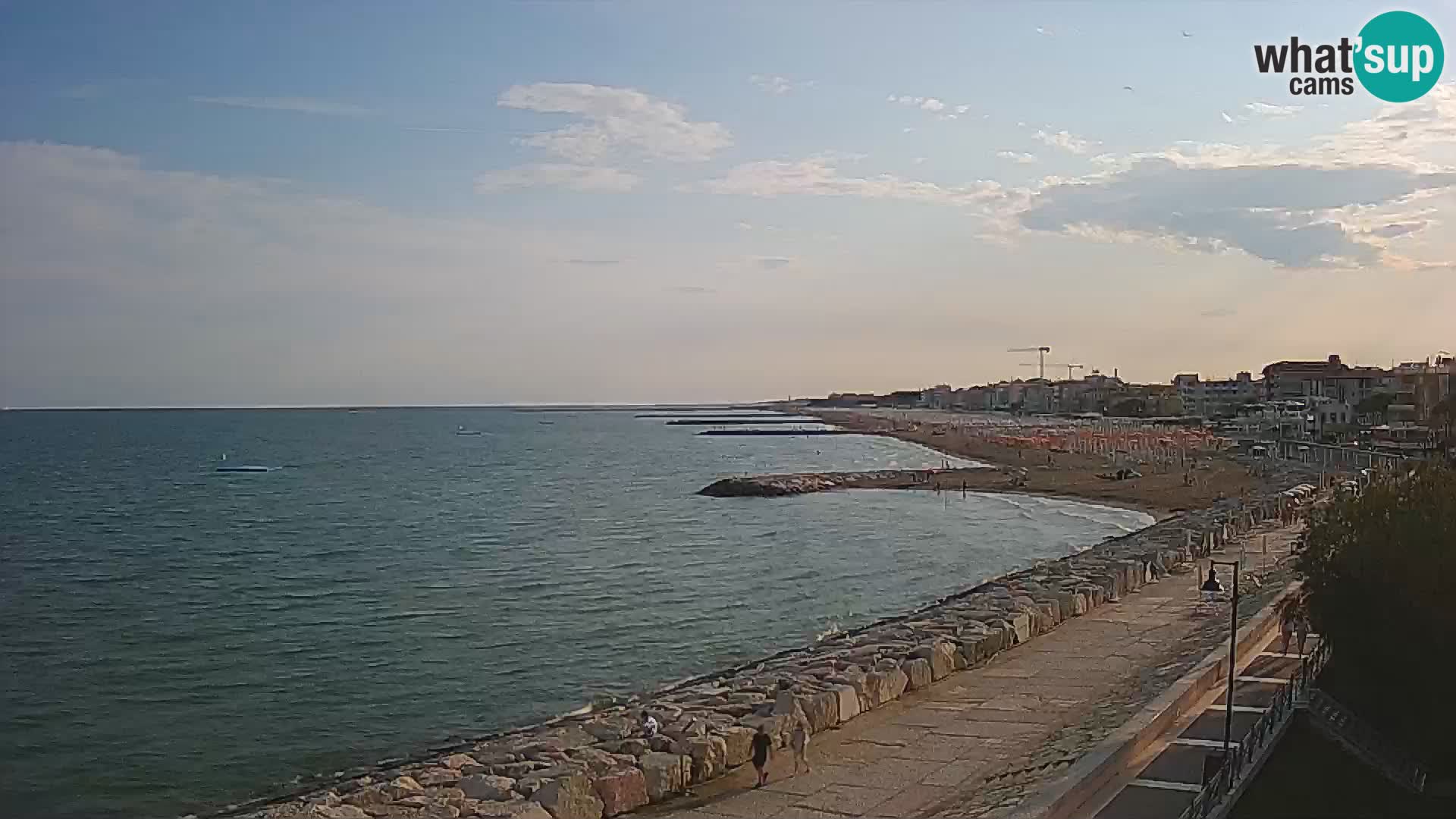 Webcam Caorle Ponente – Blick von Marinai di Caorle