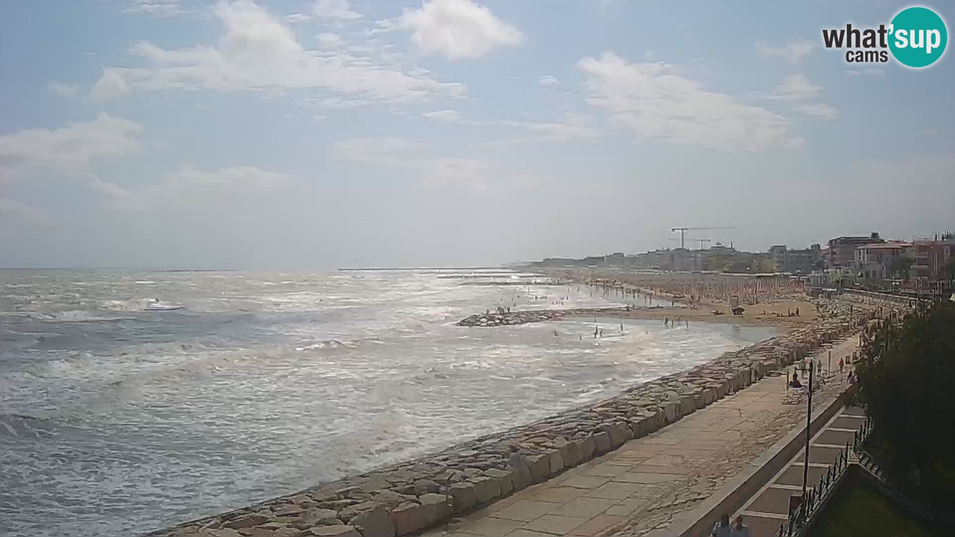 Webcam Caorle Ponente – Blick von Marinai di Caorle