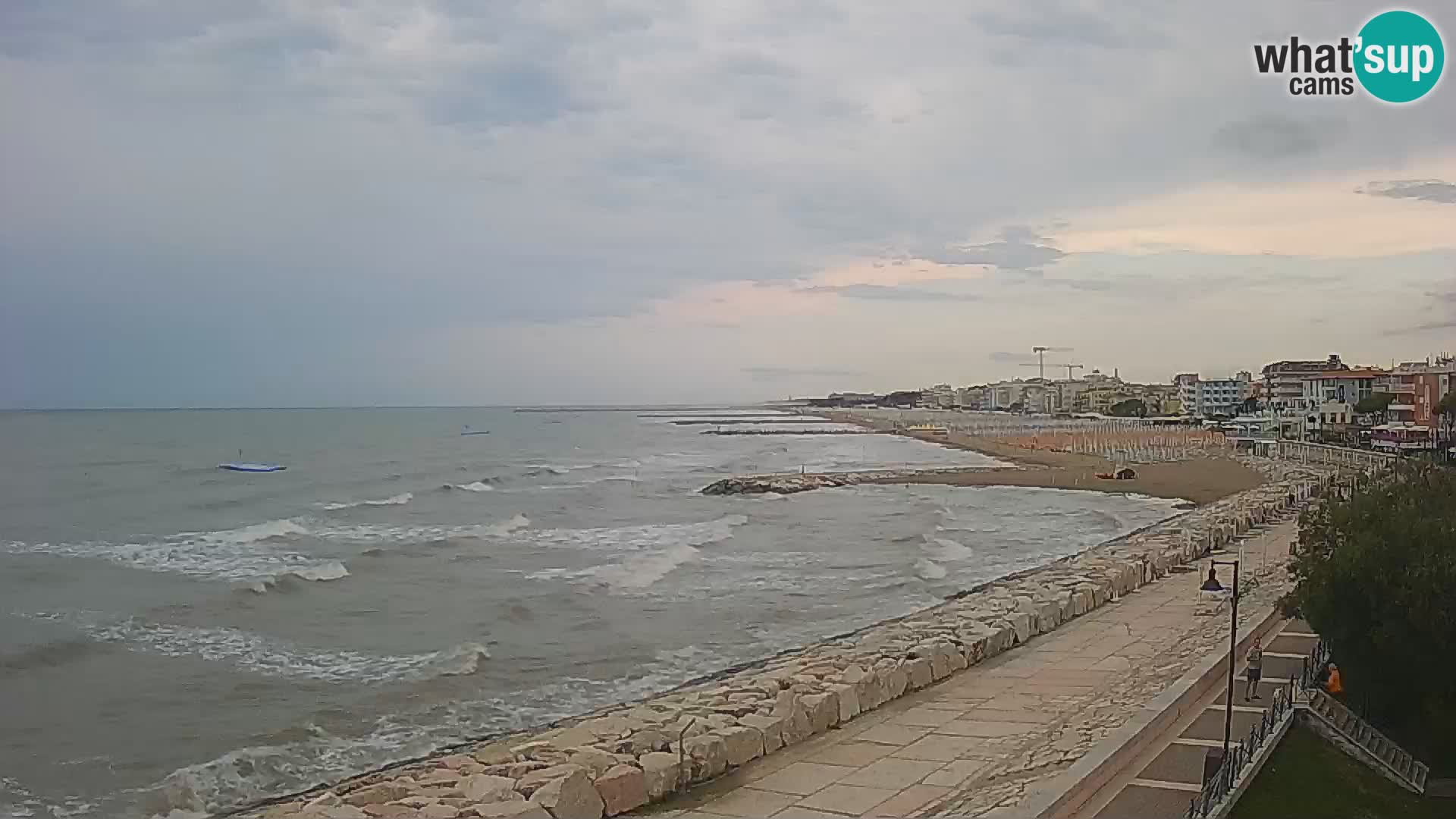 Webcam Caorle Ponente – Blick von Marinai di Caorle