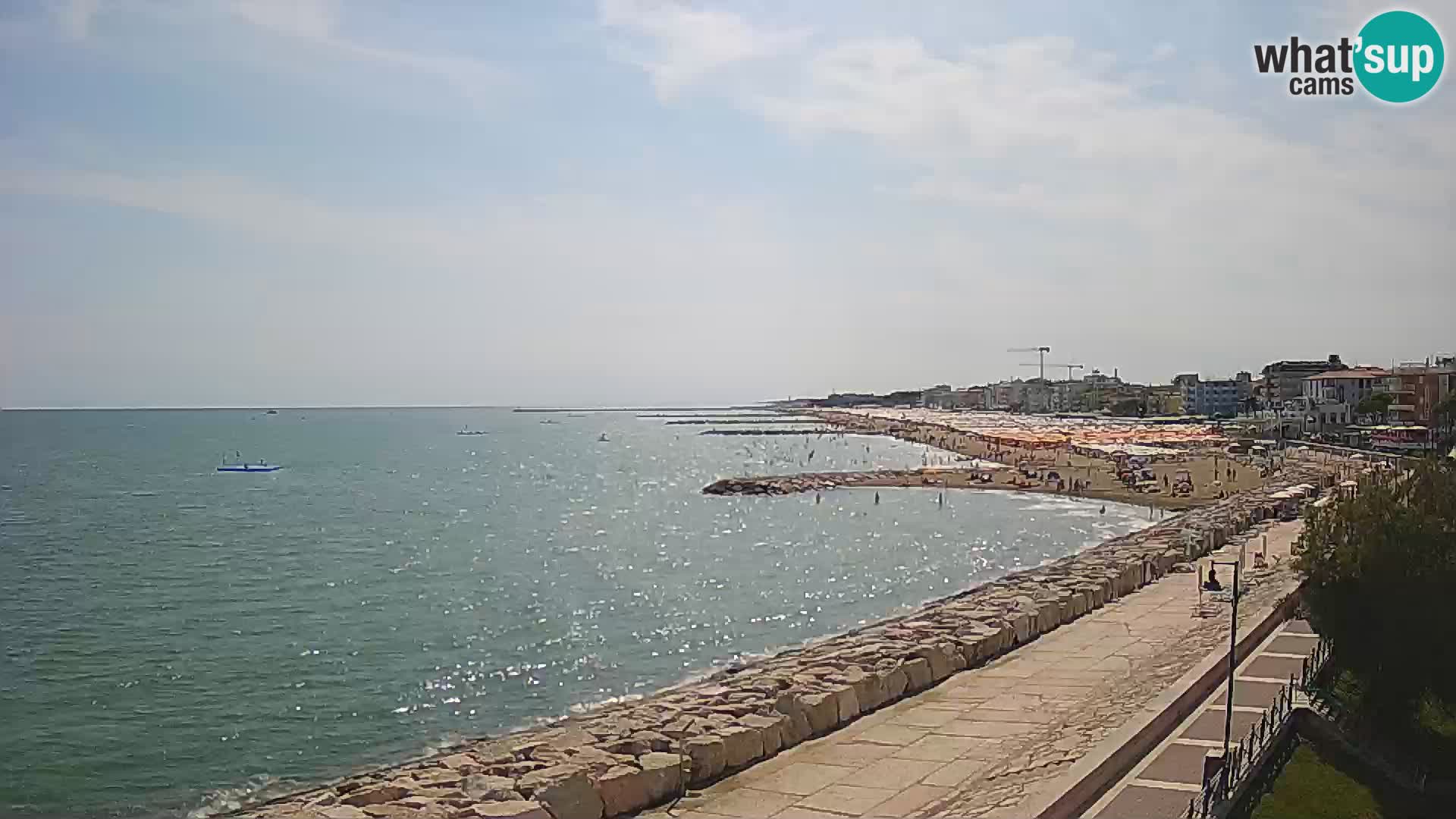 Webcam Caorle Ponente – Blick von Marinai di Caorle