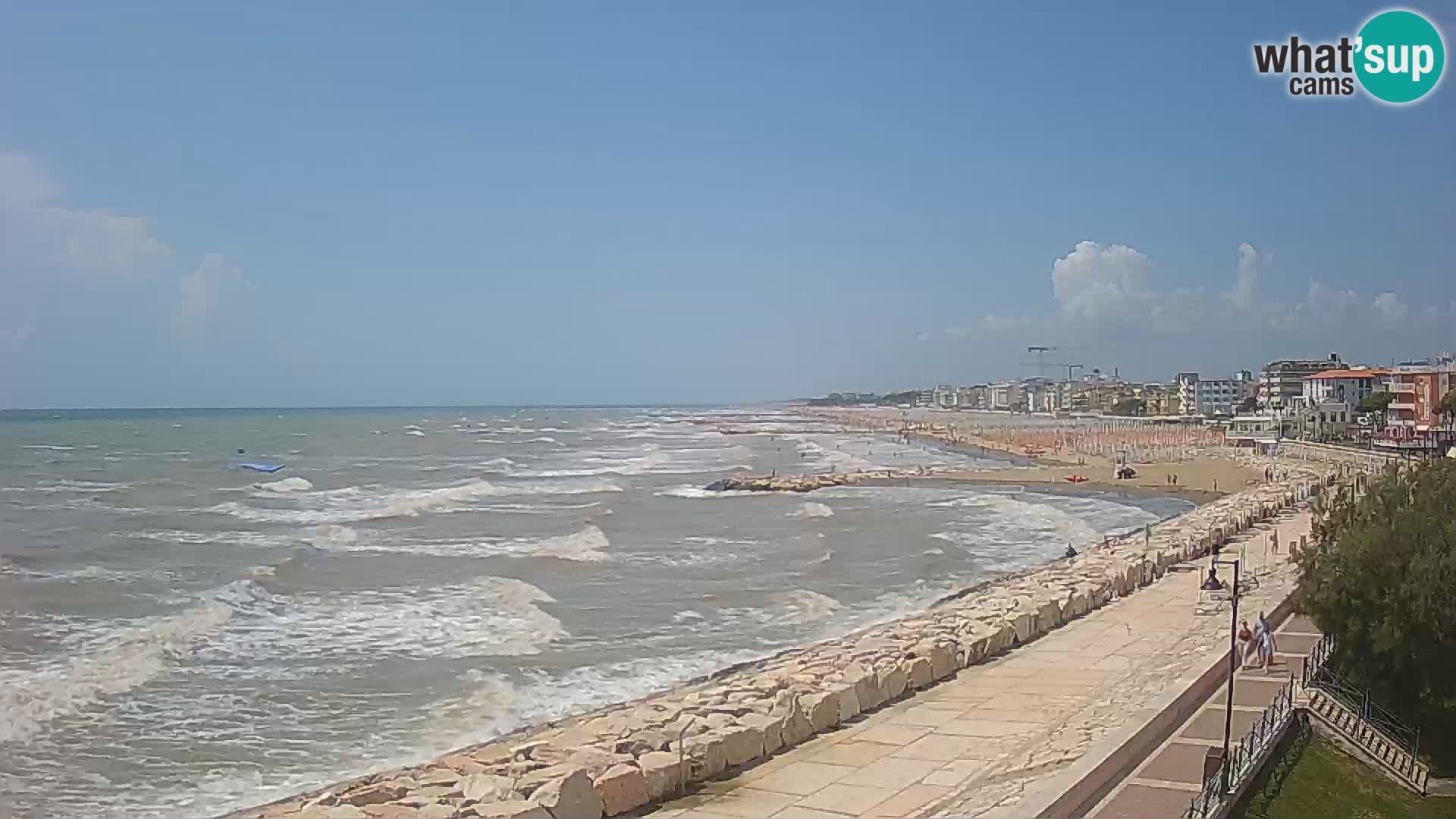 Webcam Caorle Ponente – Vue depuis les Marinai di Caorle