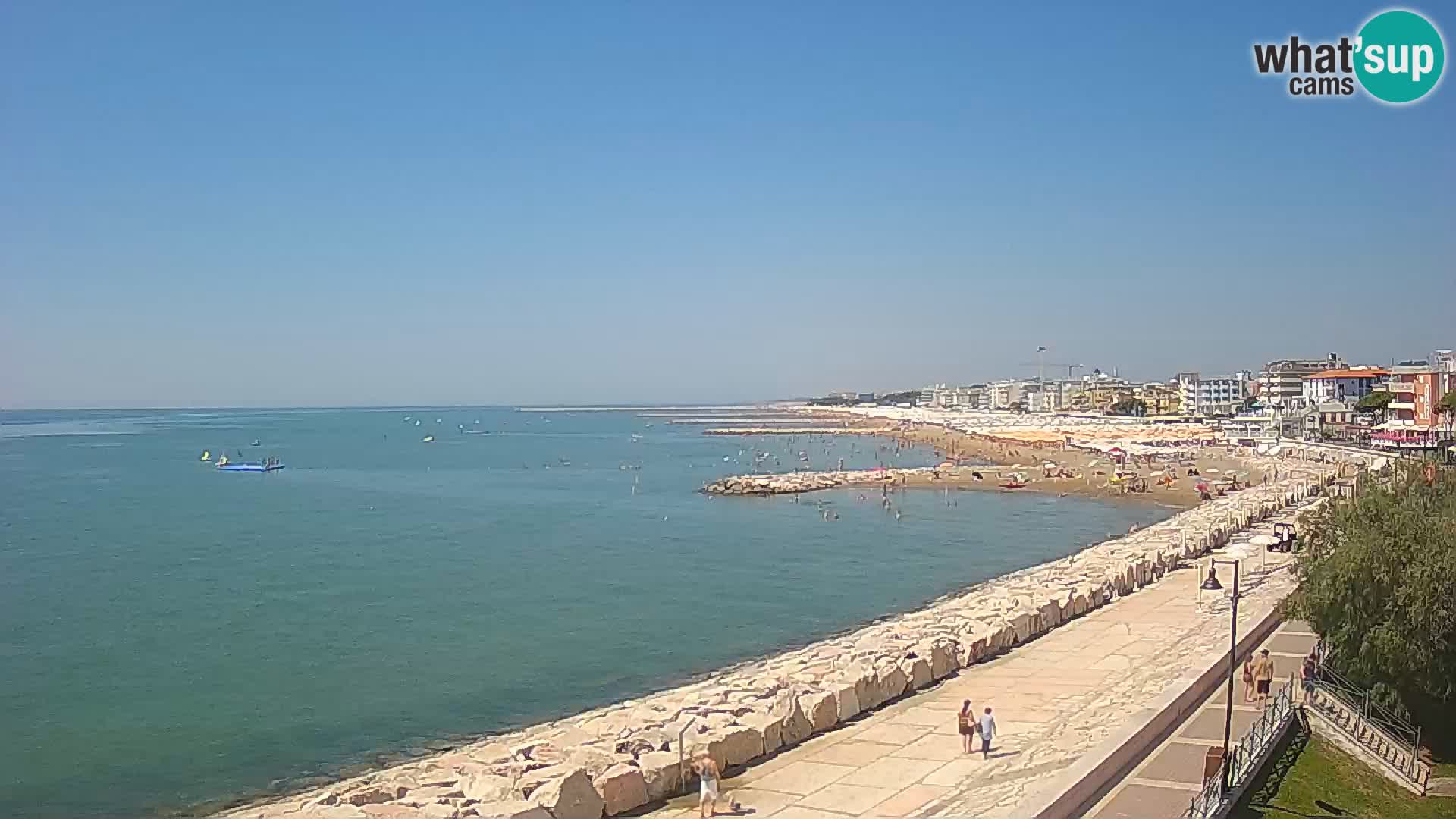 Webcam Caorle Ponente – Vue depuis les Marinai di Caorle