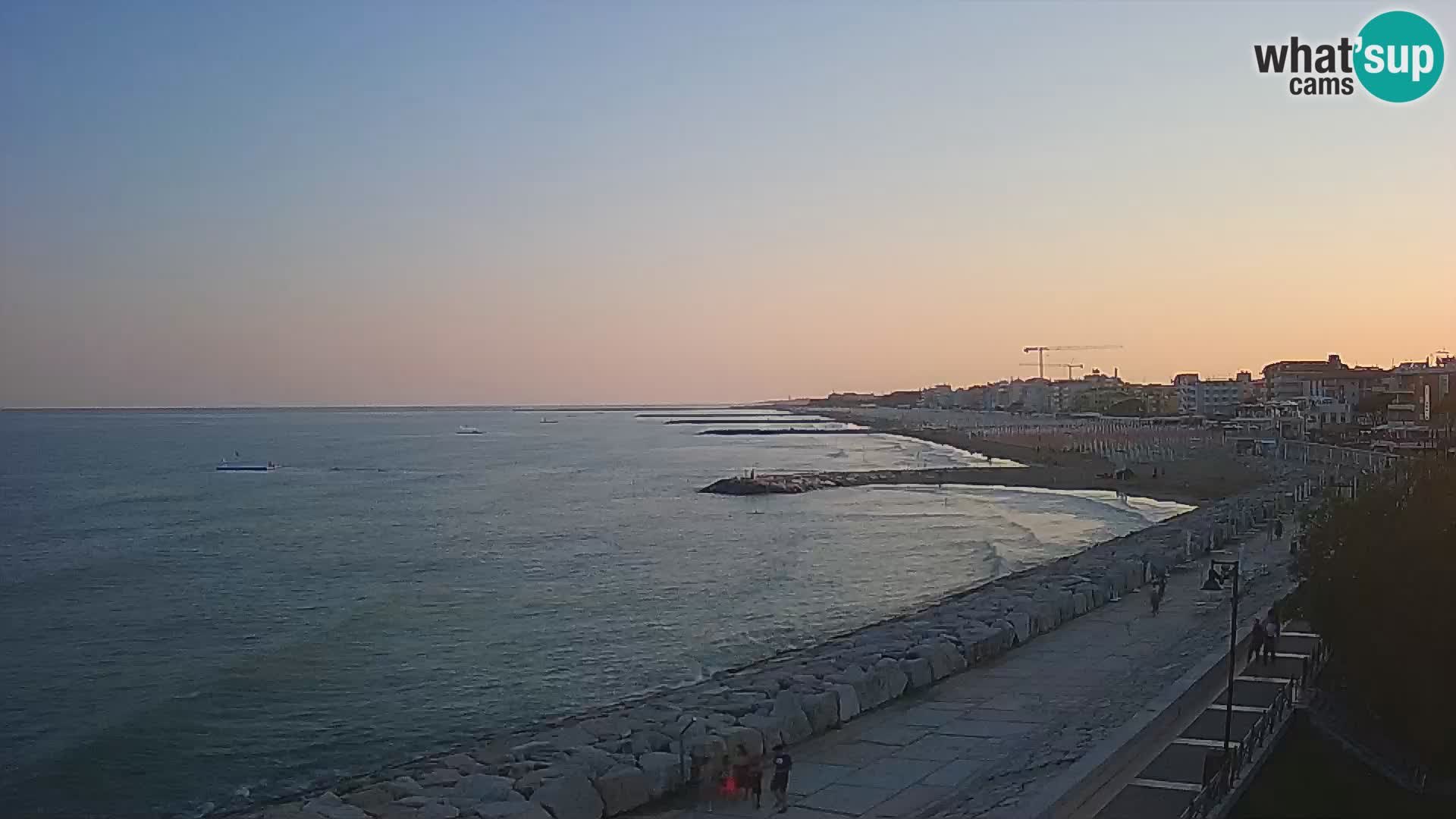 Webcam Caorle Ponente – Vue depuis les Marinai di Caorle