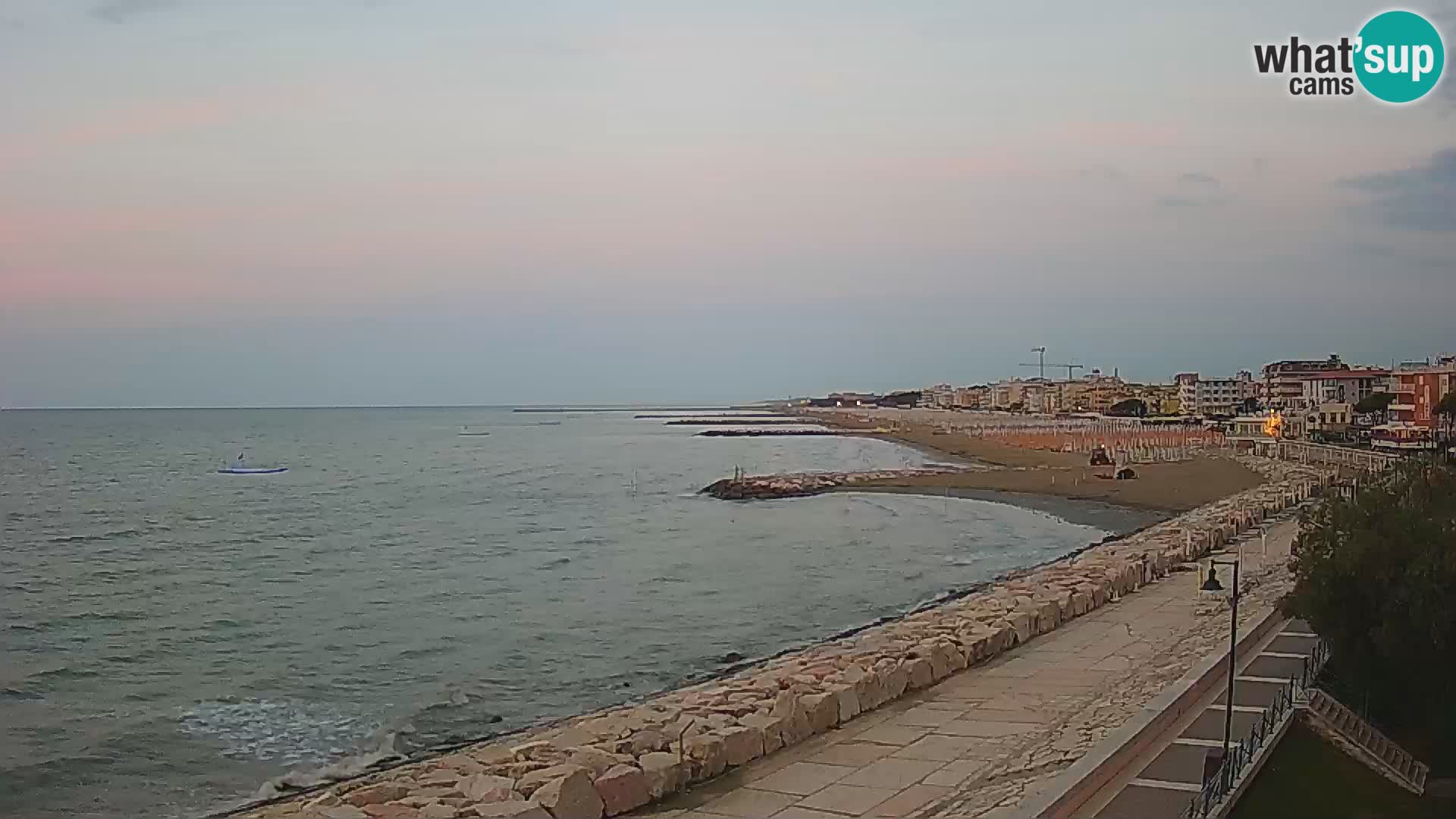 Webcam Caorle Ponente – Blick von Marinai di Caorle